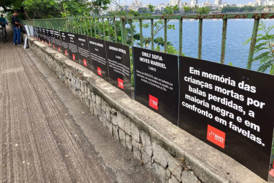 Rio de Paz homenageia PMs mortos e criança vítima de bala perdida durante o Carnaval