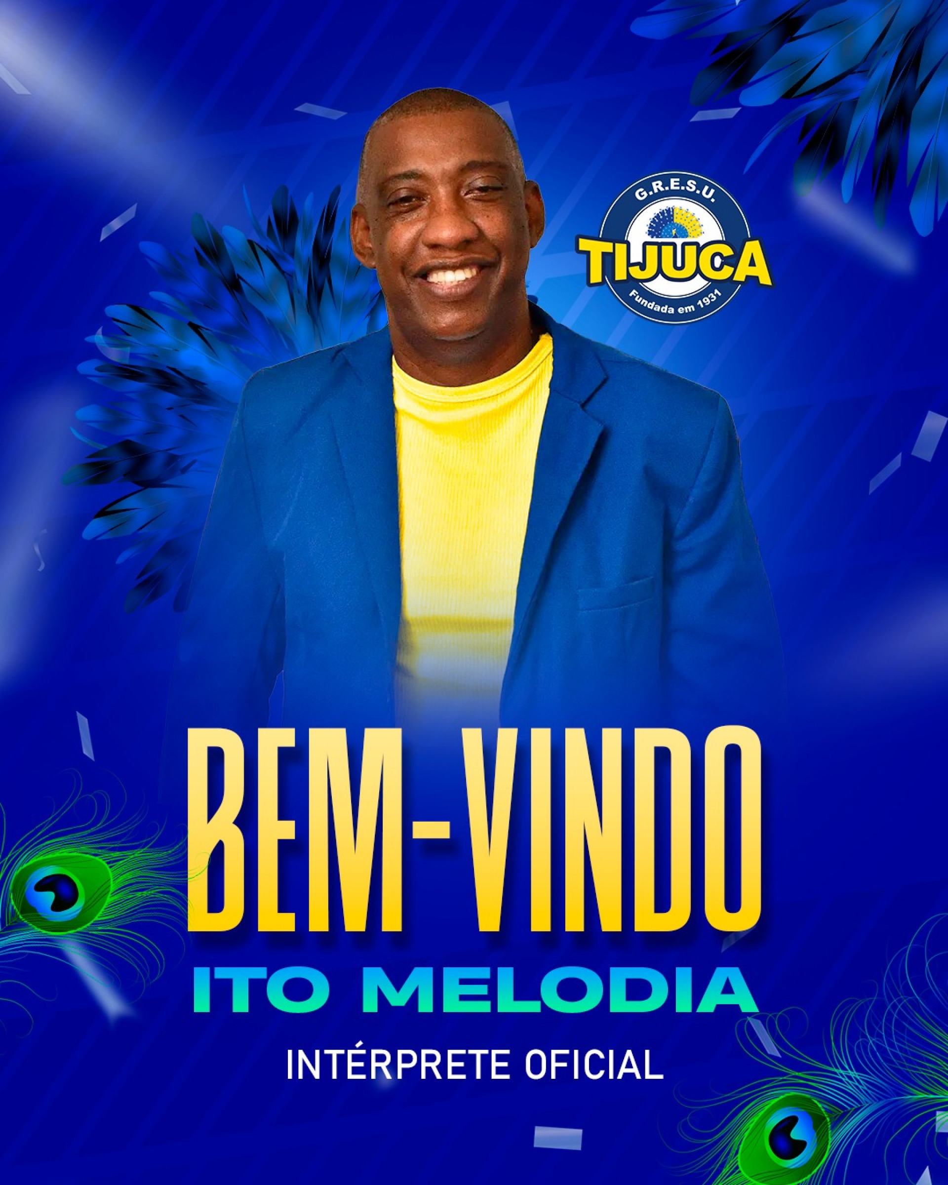 Ito Melodia é o novo intérprete da Unidos da Tijuca - Jaqueline Gomes / Divulgação