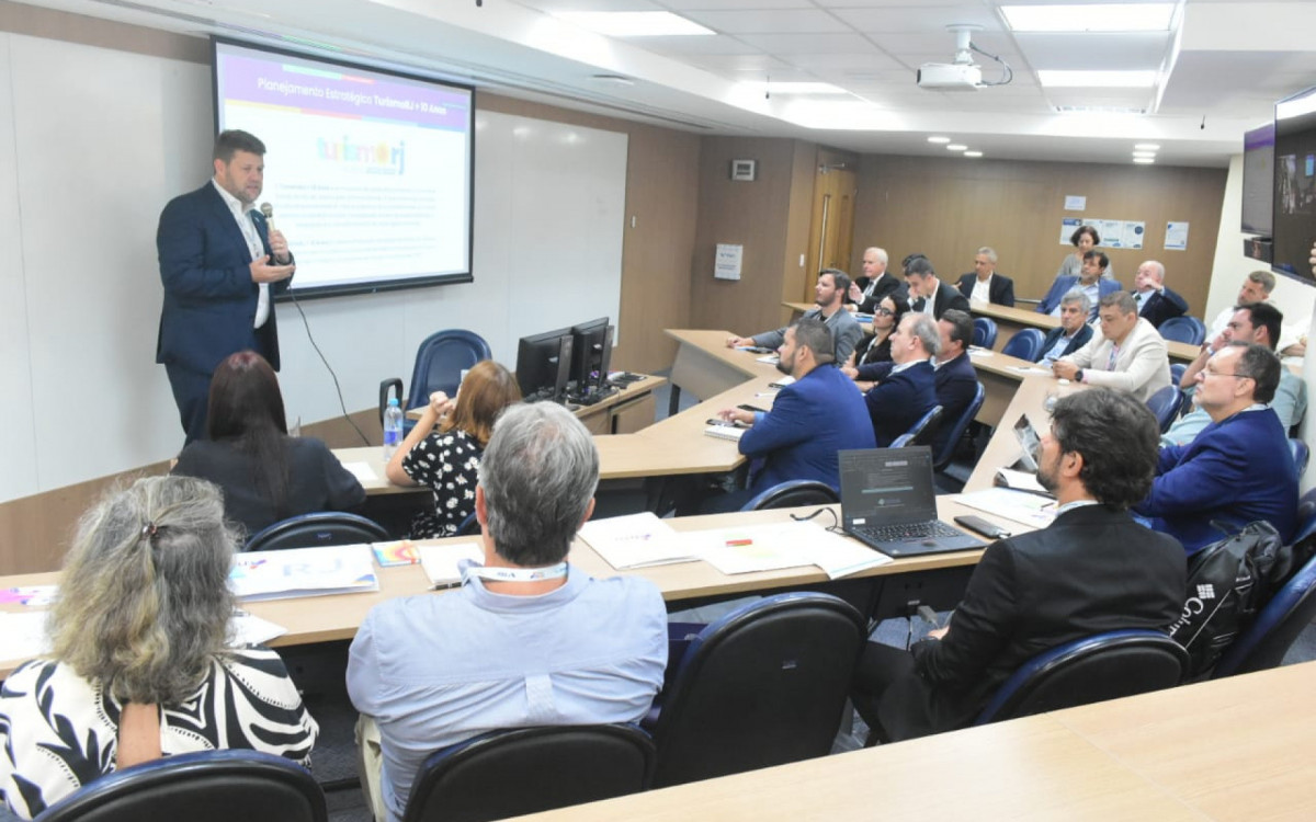 Secret&aacute;rio de Estado de Turismo, Gustavo Tutuca deu boas-vindas aos convidados do evento
