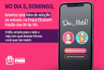 Praça Elizabeth Paixão recebe primeira Feira de Adoção de Animais do ano neste domingo (5)