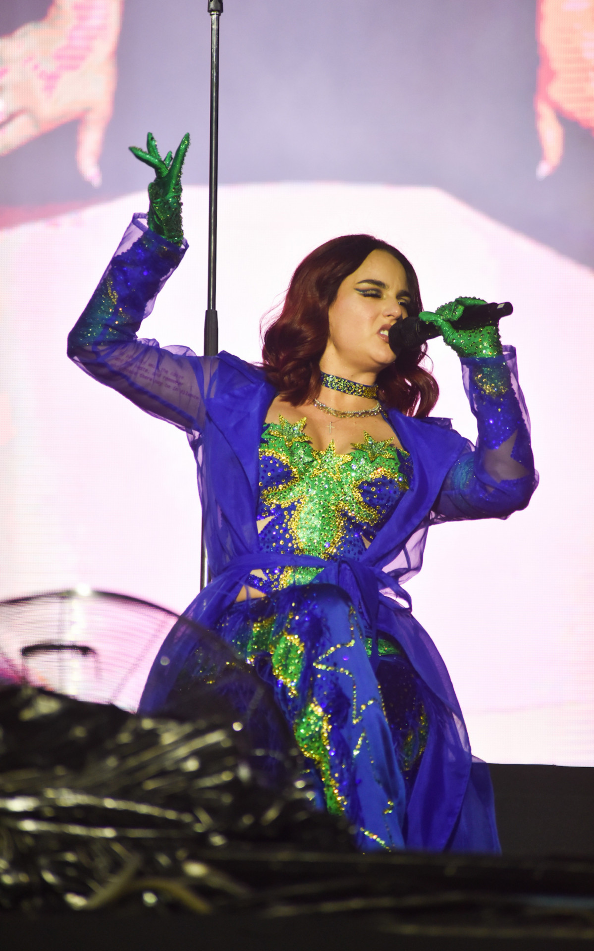 A cantora americana JoJo se apresentou no festival GRLS!, em S&atilde;o Paulo