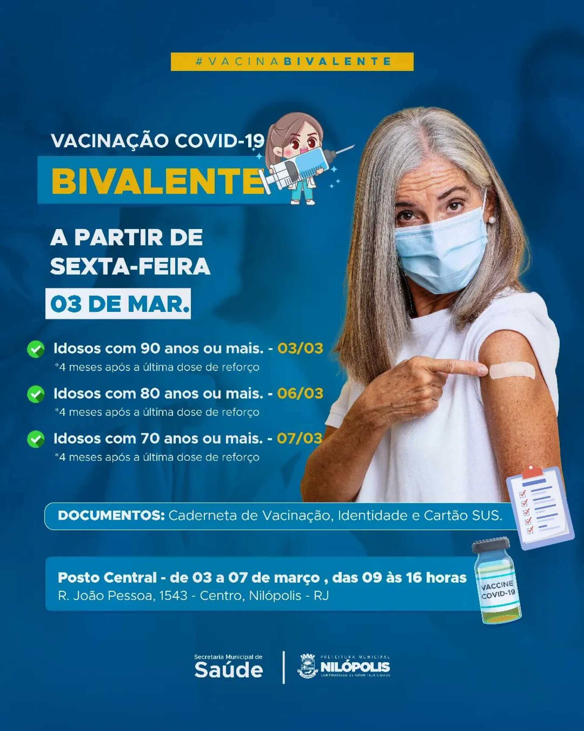 Para receber o imunizante &eacute; necess&aacute;rio apresentar o certificado nacional de vacina&ccedil;&atilde;o Covid-19 - Divulga&ccedil;&atilde;o / PMN