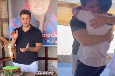 Gustavo se emociona em retorno para casa após BBB 23: 'Momento de muita alegria'