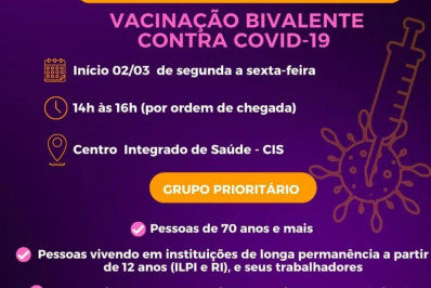 A vacina bivalente contra Covid-19 já está disponível em Paraty