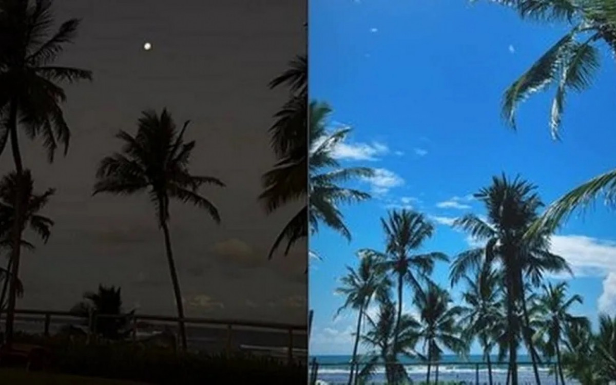 Enzo e Marina compartilharam a mesma paisagem