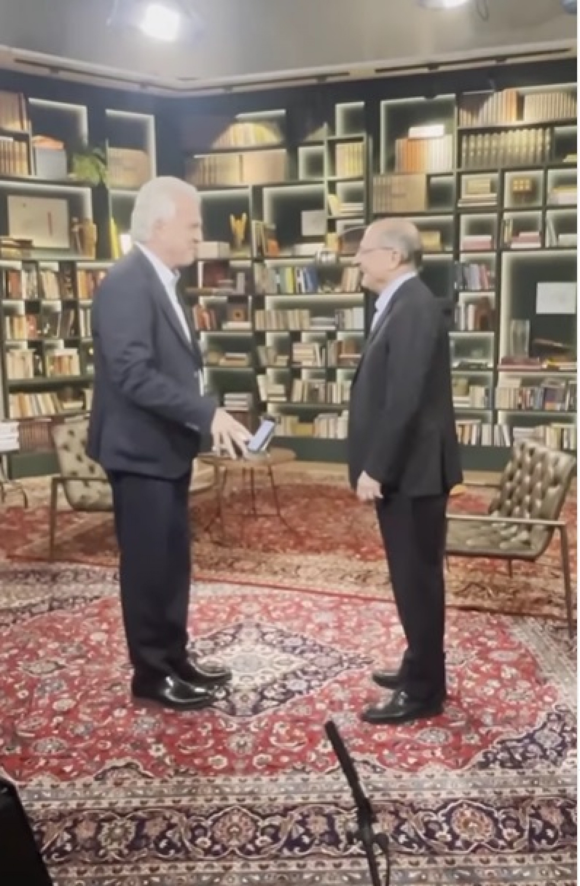 Pedro Bial e Geraldo Alckmin - Reprodução do Instagram