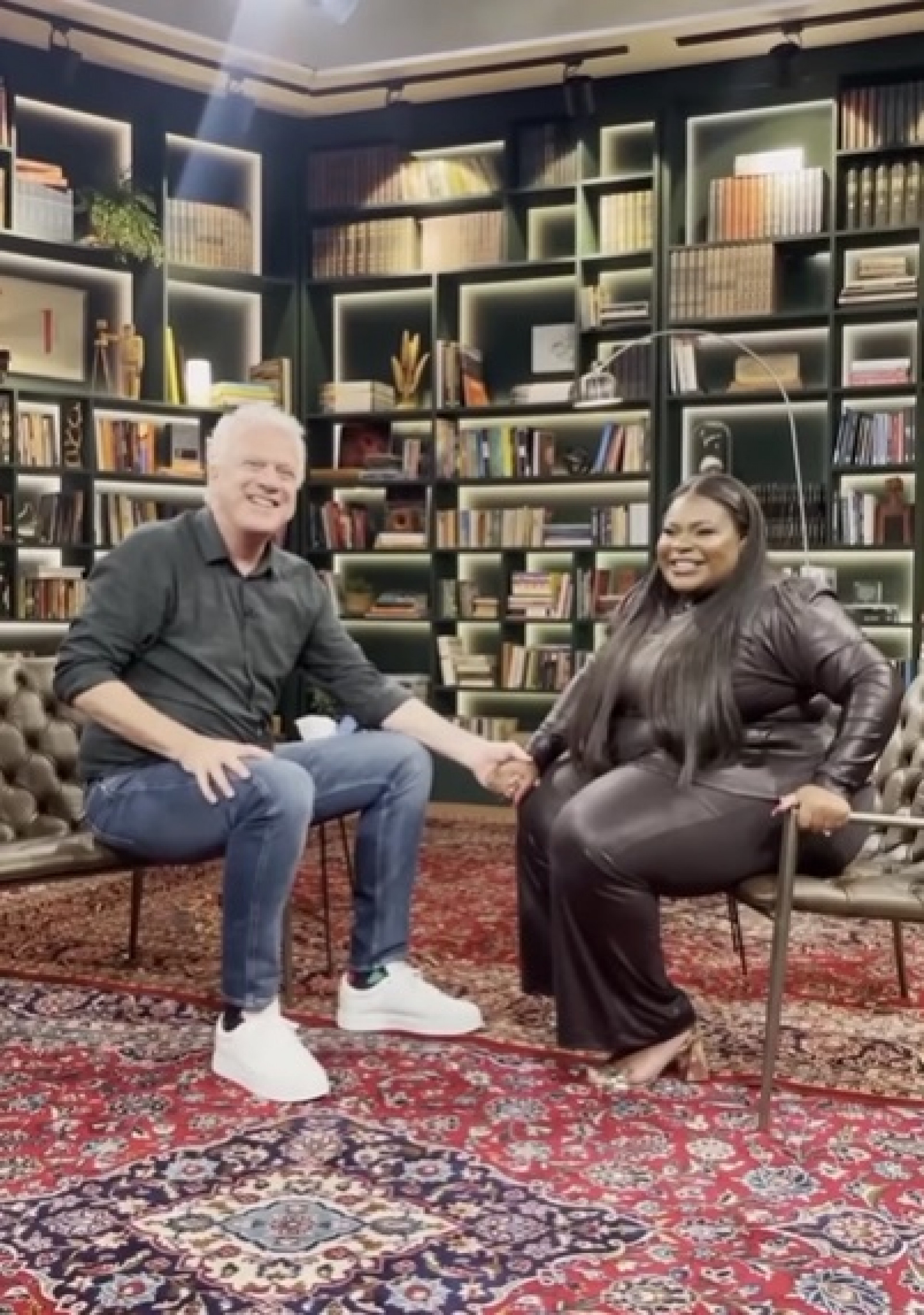 Pedro Bial e Jojo Todynho - Reprodução do Instagram