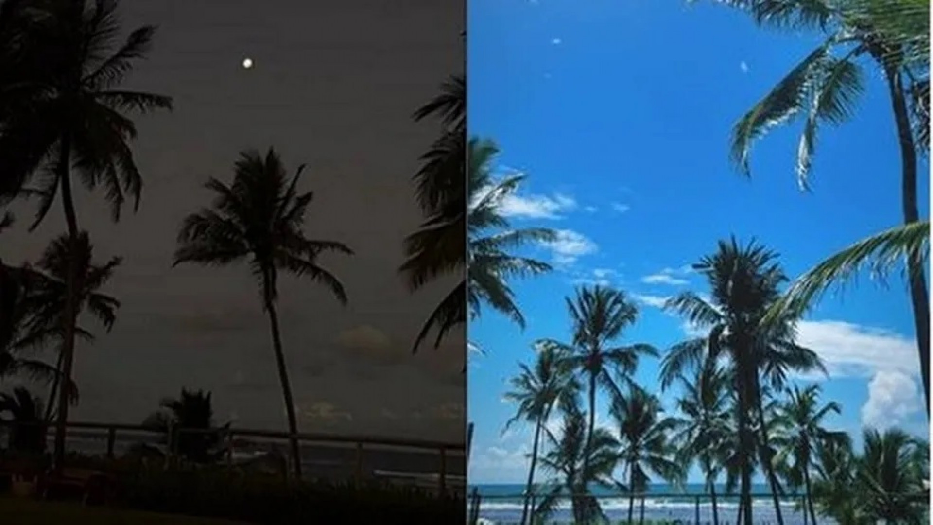 Enzo e Marina compartilharam a mesma paisagem - Reprodução Internet