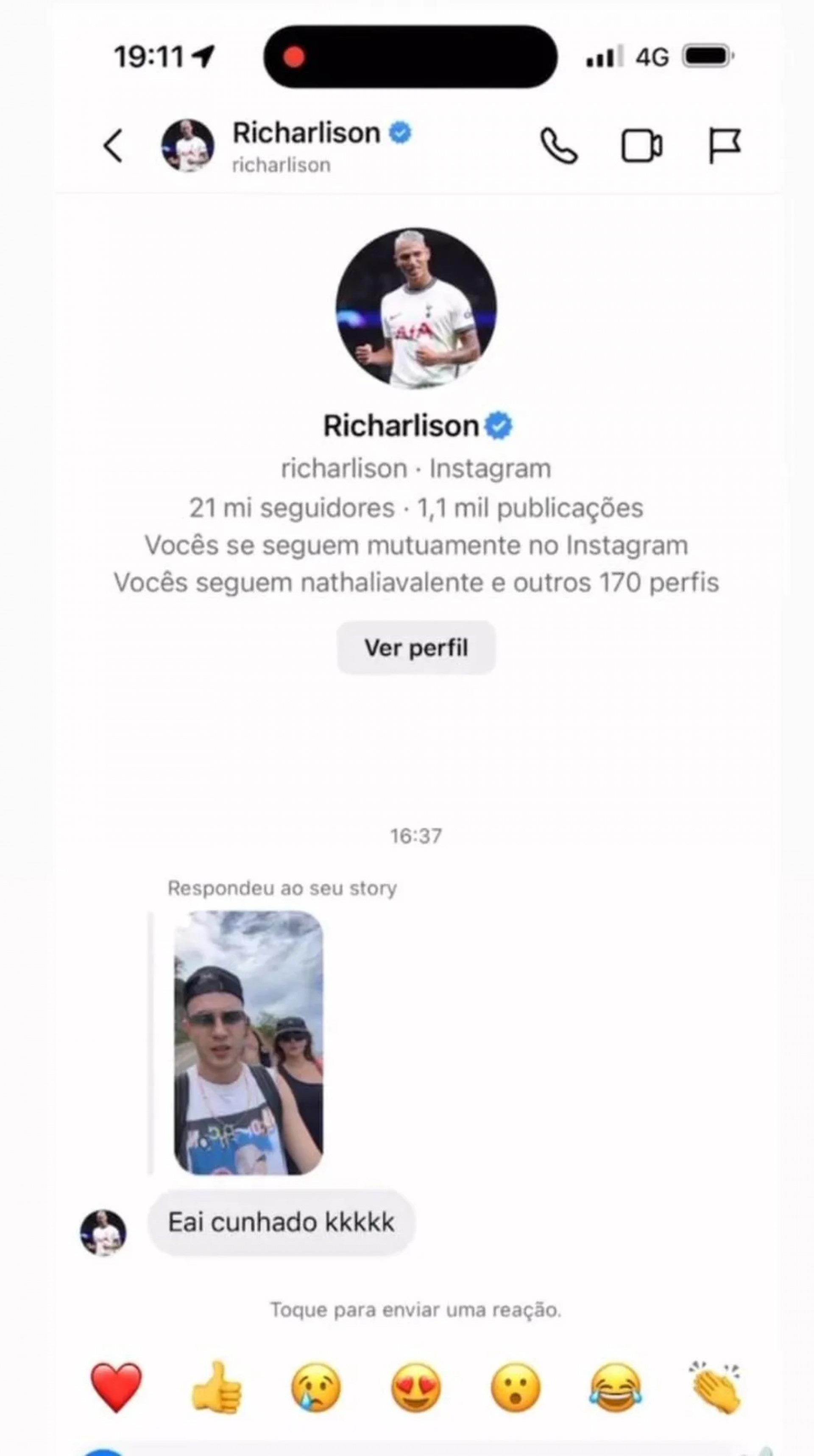 Richarlison Dá Cantada Em Jade Picon E Leva Unfollow De Leo Picon