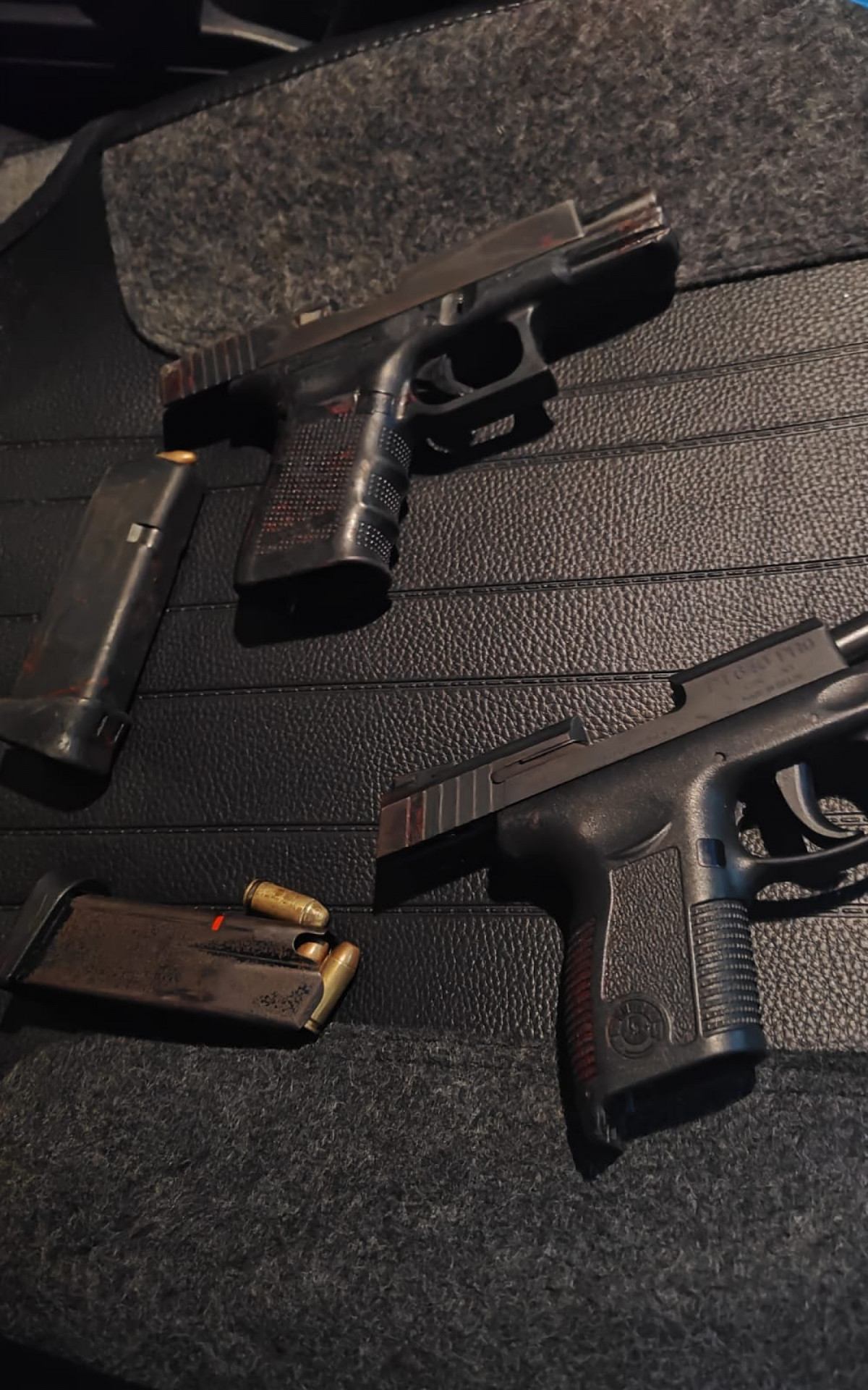 Pistolas foram apreendidas - Divulgação / PMERJ