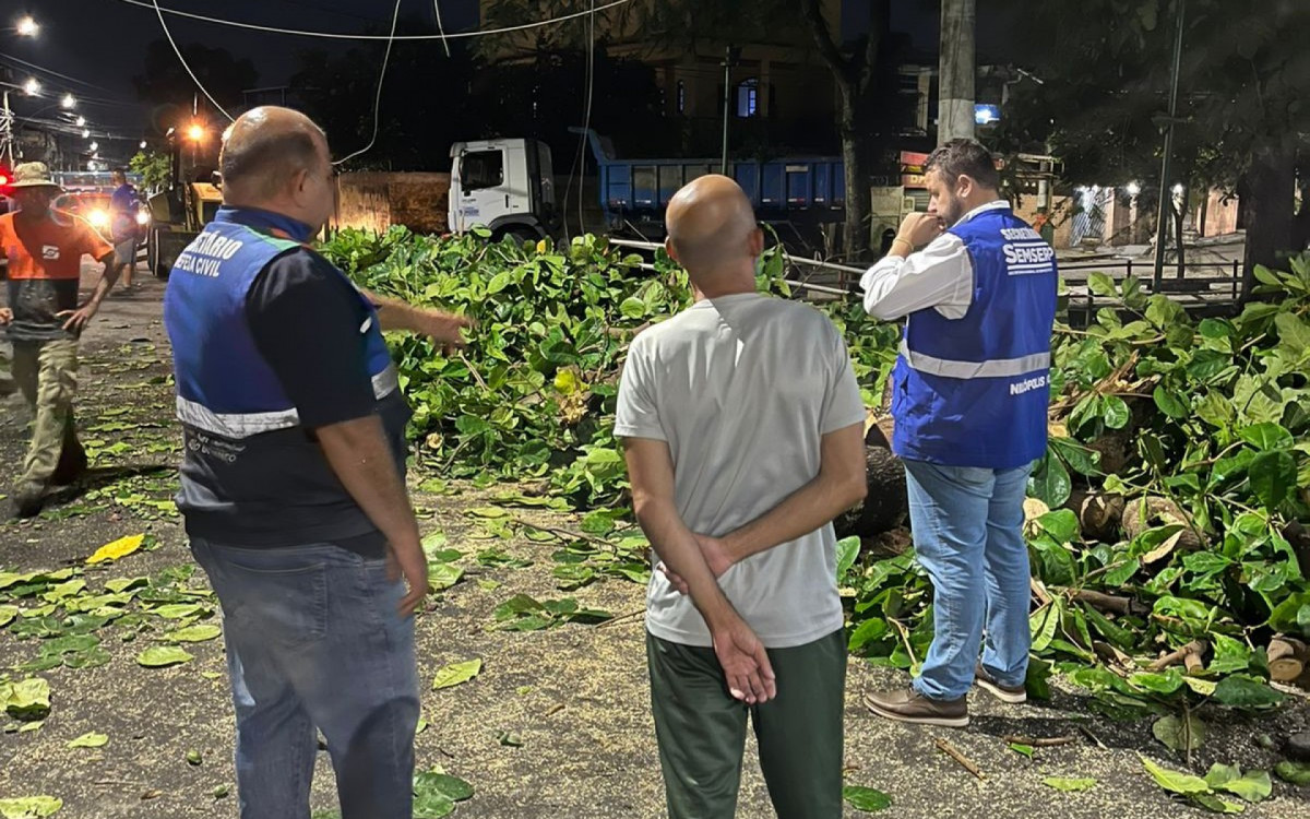 O Canal Peri Peri, em Nova Cidade, foi um dos afetados com os fortes ventos em Nil&oacute;polis