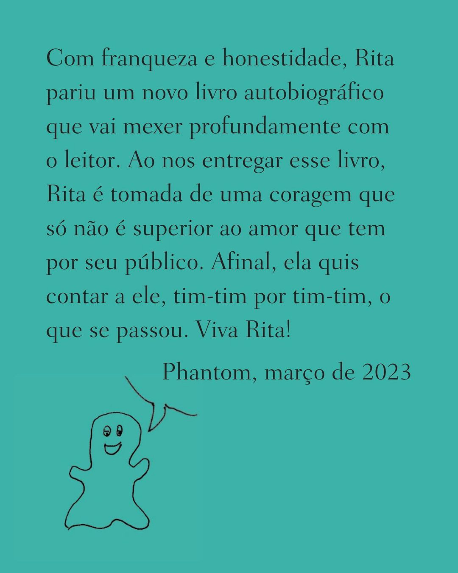 Rita Lee lançará nova autobiografia em que vai falar sobre câncer de pulmão - Reprodução Internet