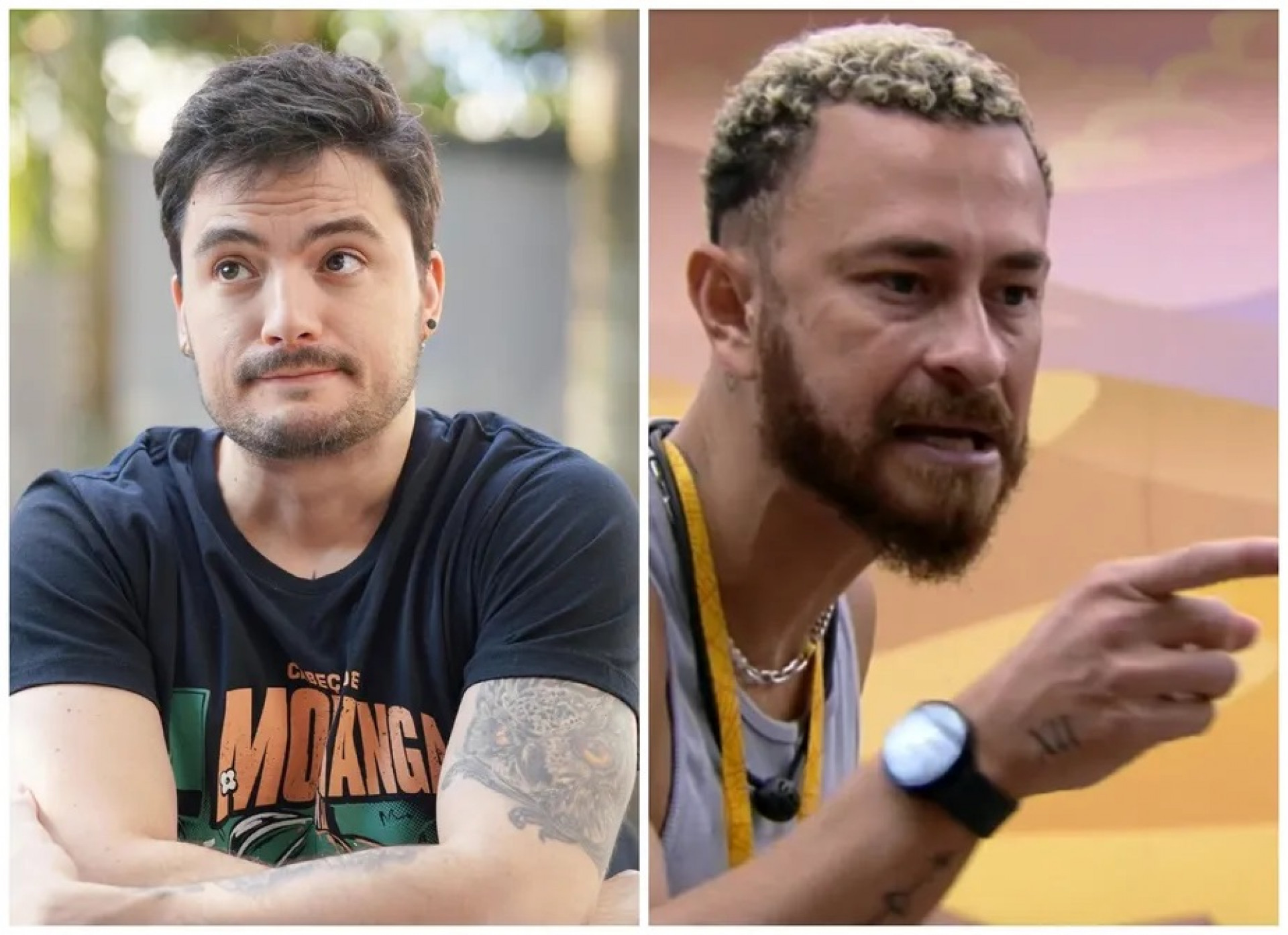 Felipe Neto se espanta ao ver o comportamento de Fred no 'BBB 23' - Reprodução Internet