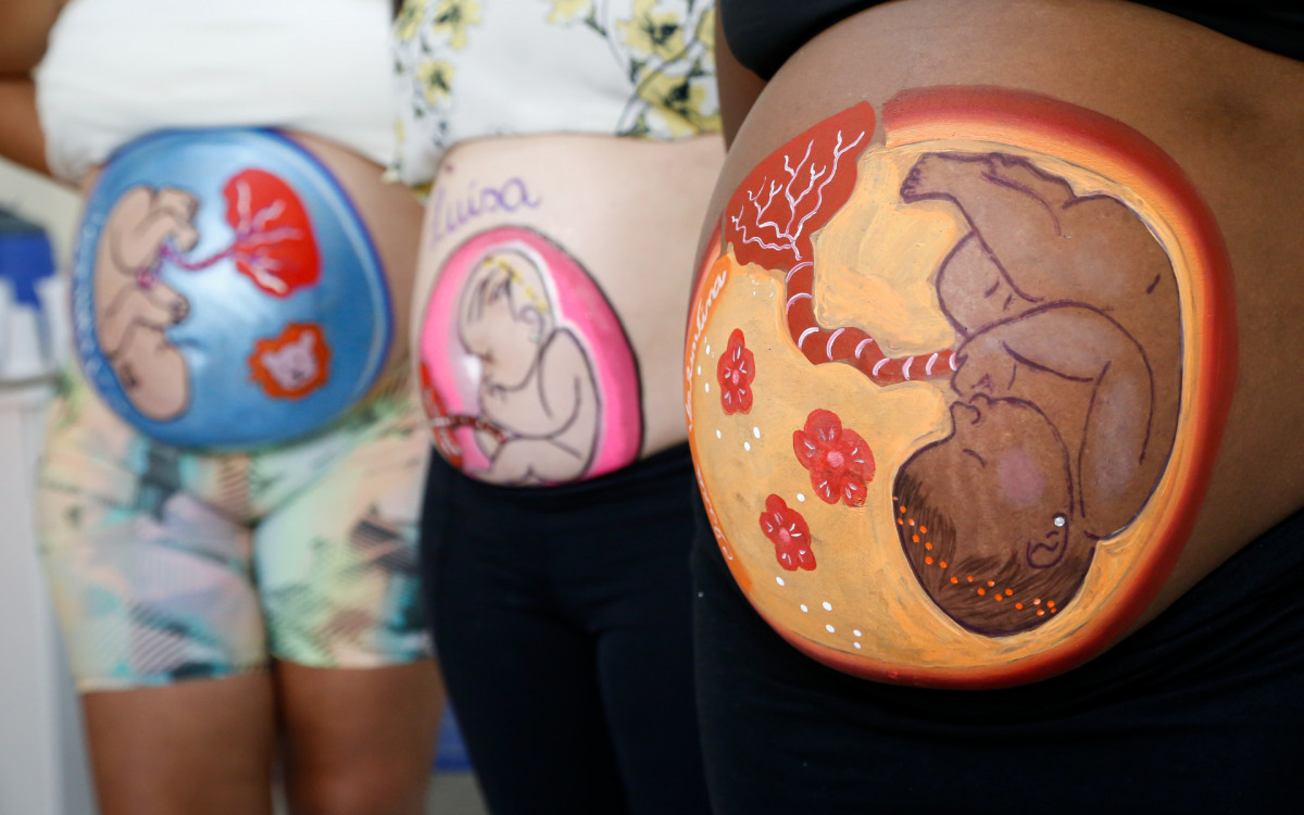 Mulheres gr&aacute;vidas foram homenageadas na Maternidade Carmela Dutra