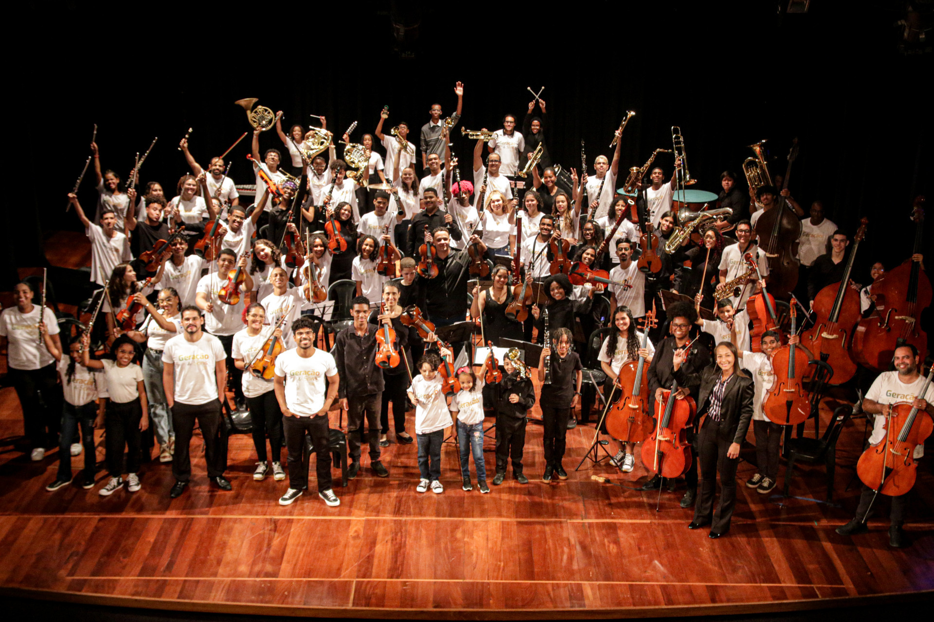 Orquestra Sinfônica Jovem Fluminense no Theatro Municipal: projeto do Geração de Sons - Rafael Ribeiro/Instituto Brasileiro de Música e Educação