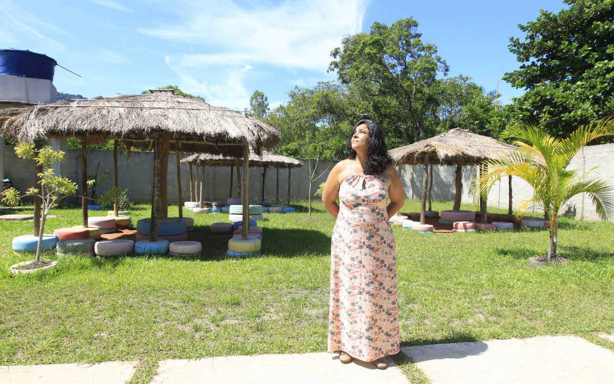 Centro de reabilita&ccedil;&atilde;o Recanto Feliz . Na foto, Val&eacute;ria Cristina Silva Rocha