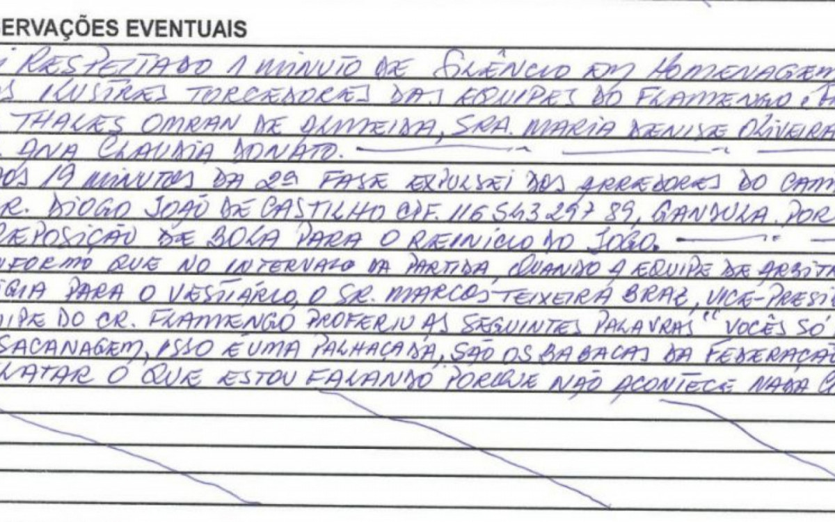 Súmula de Flamengo e Fluminense relata pressão de Marcos Braz e ameaça de  Felipe Melo, futebol