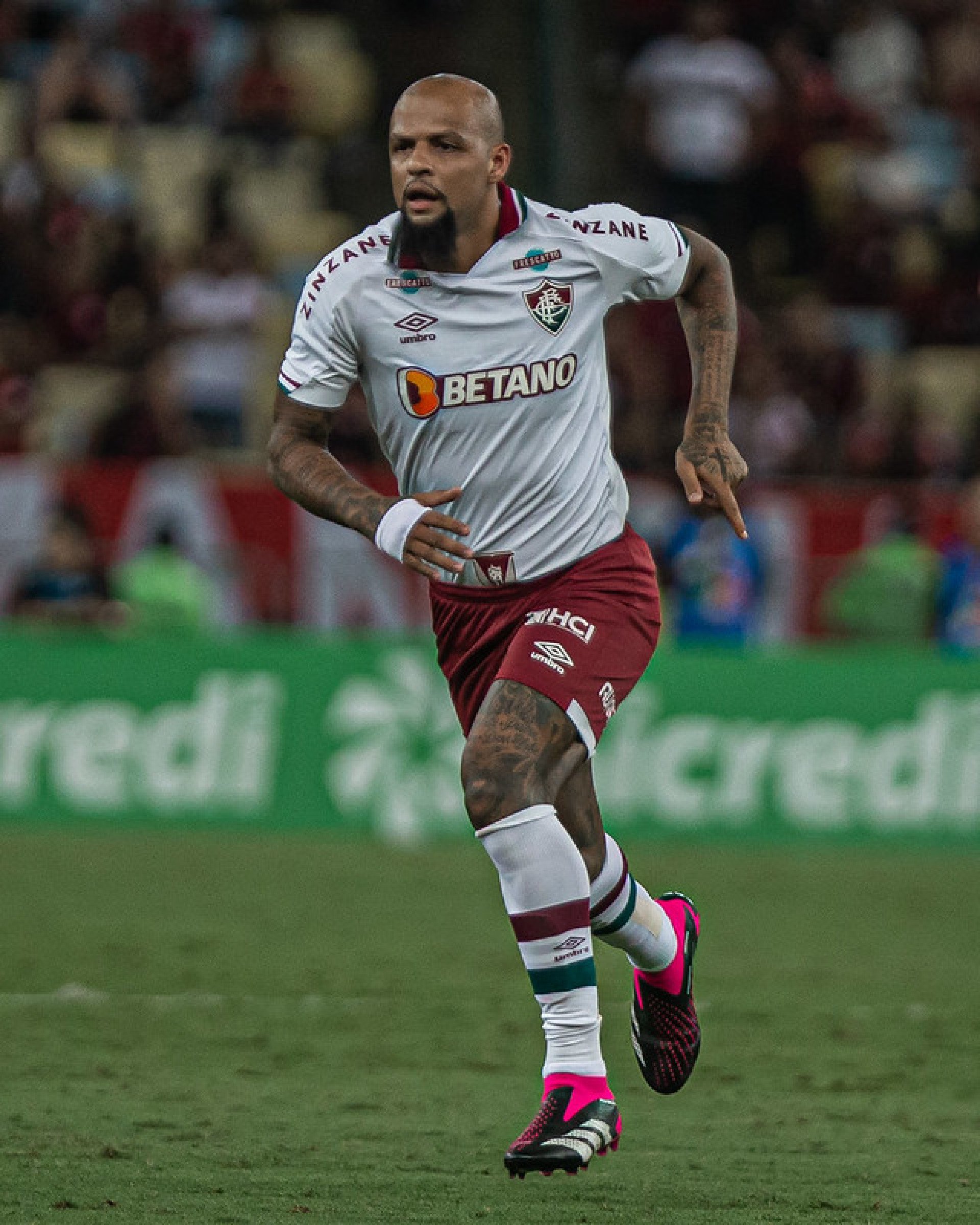 Felipe Melo durante o jogo do Fluminense