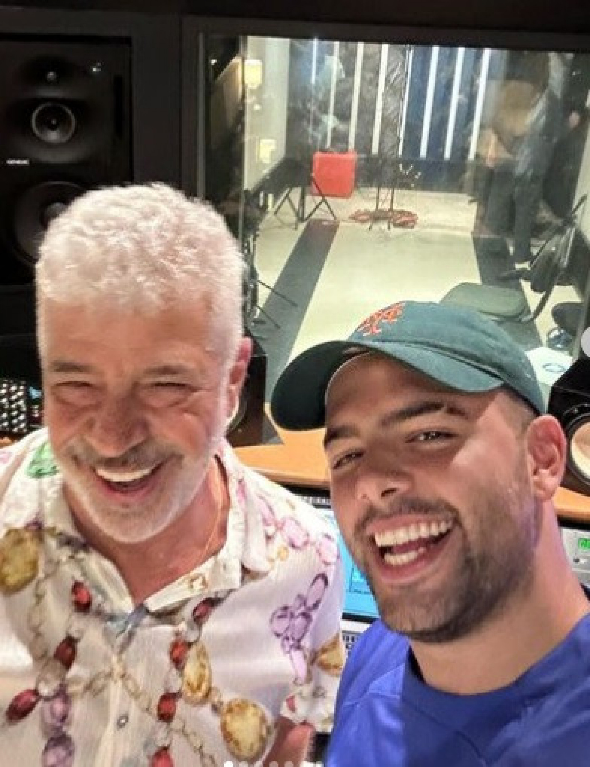 Pedro Sampaio e Lulu Santos se encontram em estúdio - Reprodução do Instagram