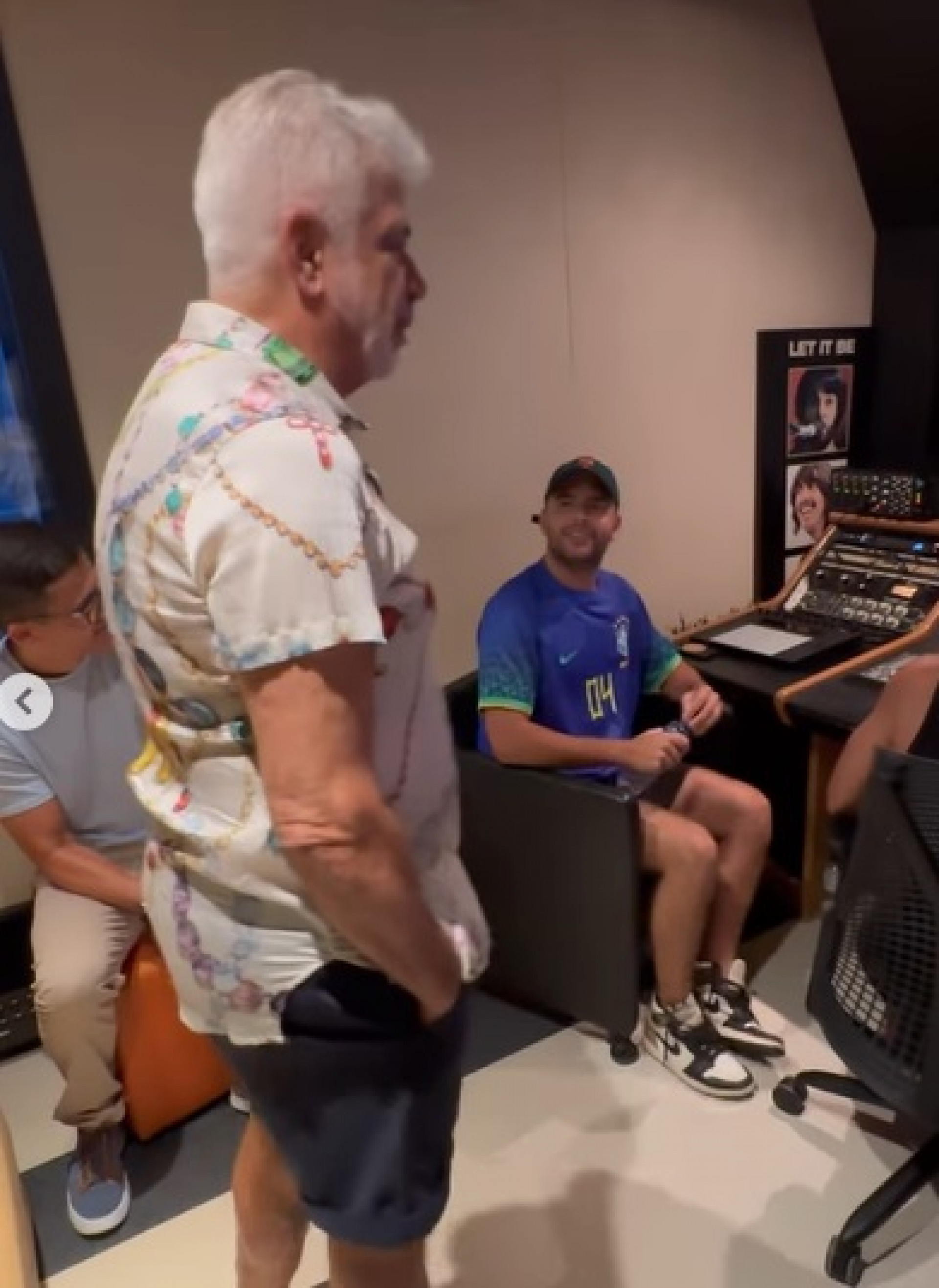 Pedro Sampaio e Lulu Santos se encontram em estúdio - Reprodução do Instagram