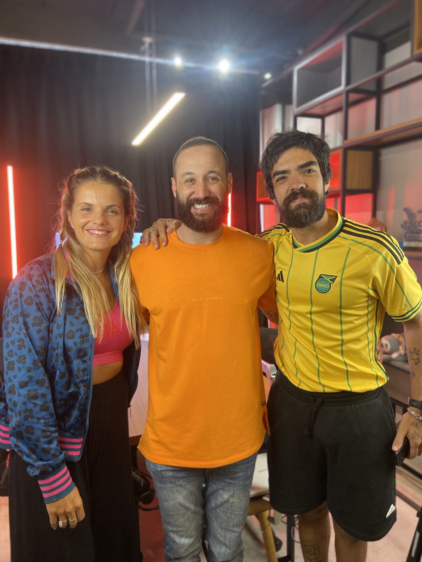 Ju Mussel, Edu Magalh&atilde;es e Thi Coach, ap&oacute;s a entrevista ao Podcast Talking Pace
