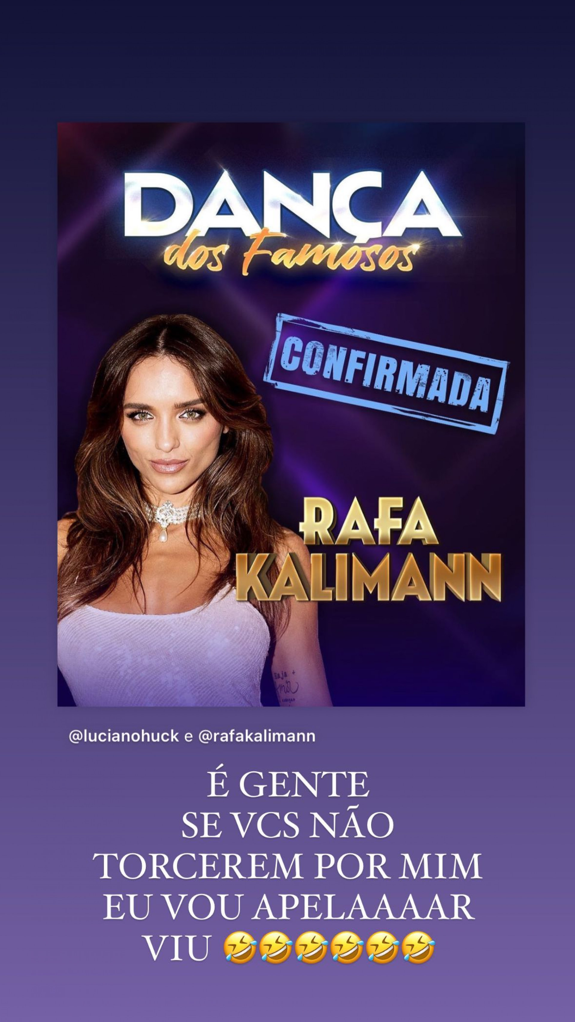 Rafa Kalimann é anunciada na 'Dança dos Famosos' - Reprodução/Instagram