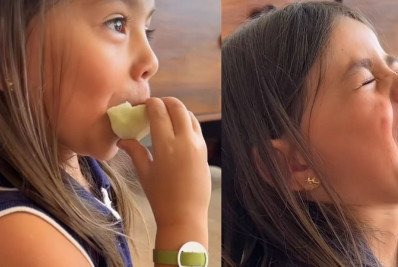 Filha de Sabrina Sato encanta a web ao propor desafio inusitado: 'Provar limão'