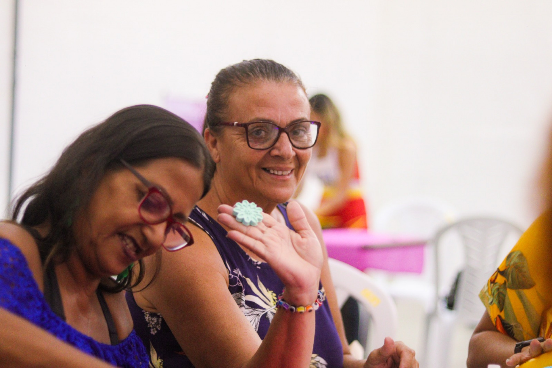 Maria Aparecida Ferreira, de 60 anos, frequenta a Casa da Mulher h&aacute; quatro anos - Divulga&ccedil;&atilde;o / PMN