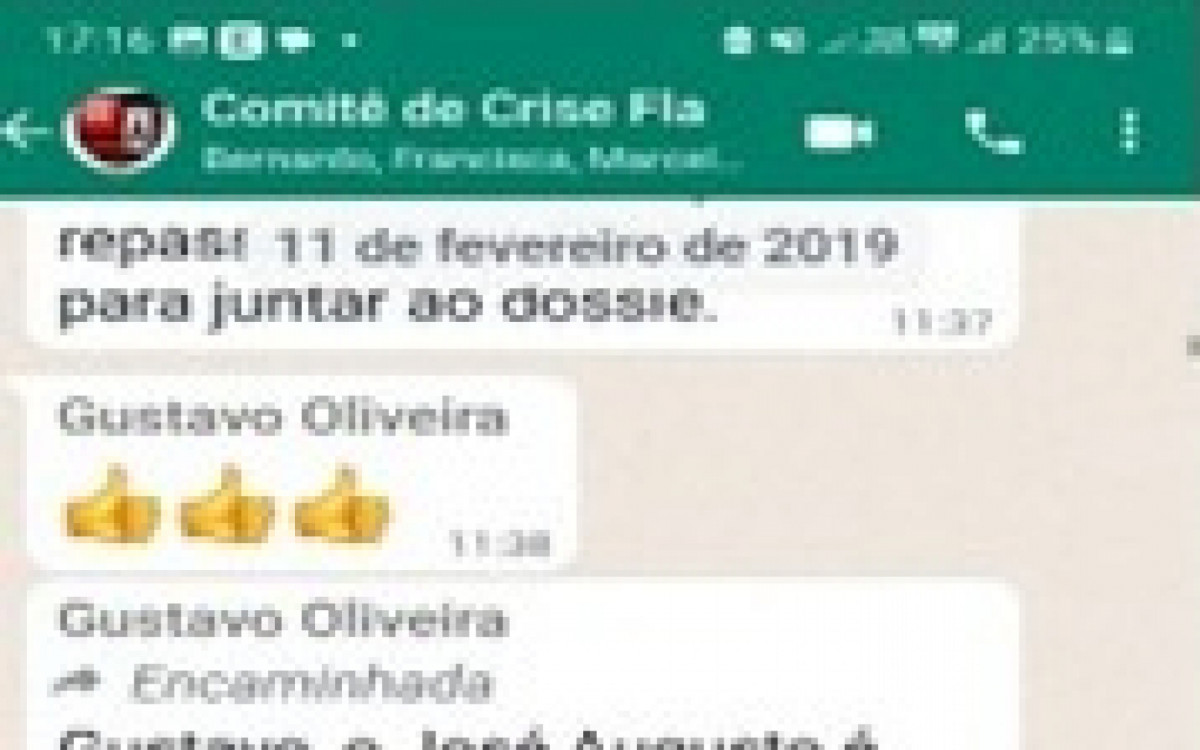 Mensagens mostram que primeiro contato do Flamengo com o engenheiro só poderia ter acontecido a partir do dia 11 de fevereiro