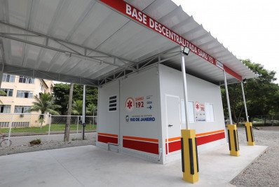 Estado inaugura base do Samu na Ilha do Governador