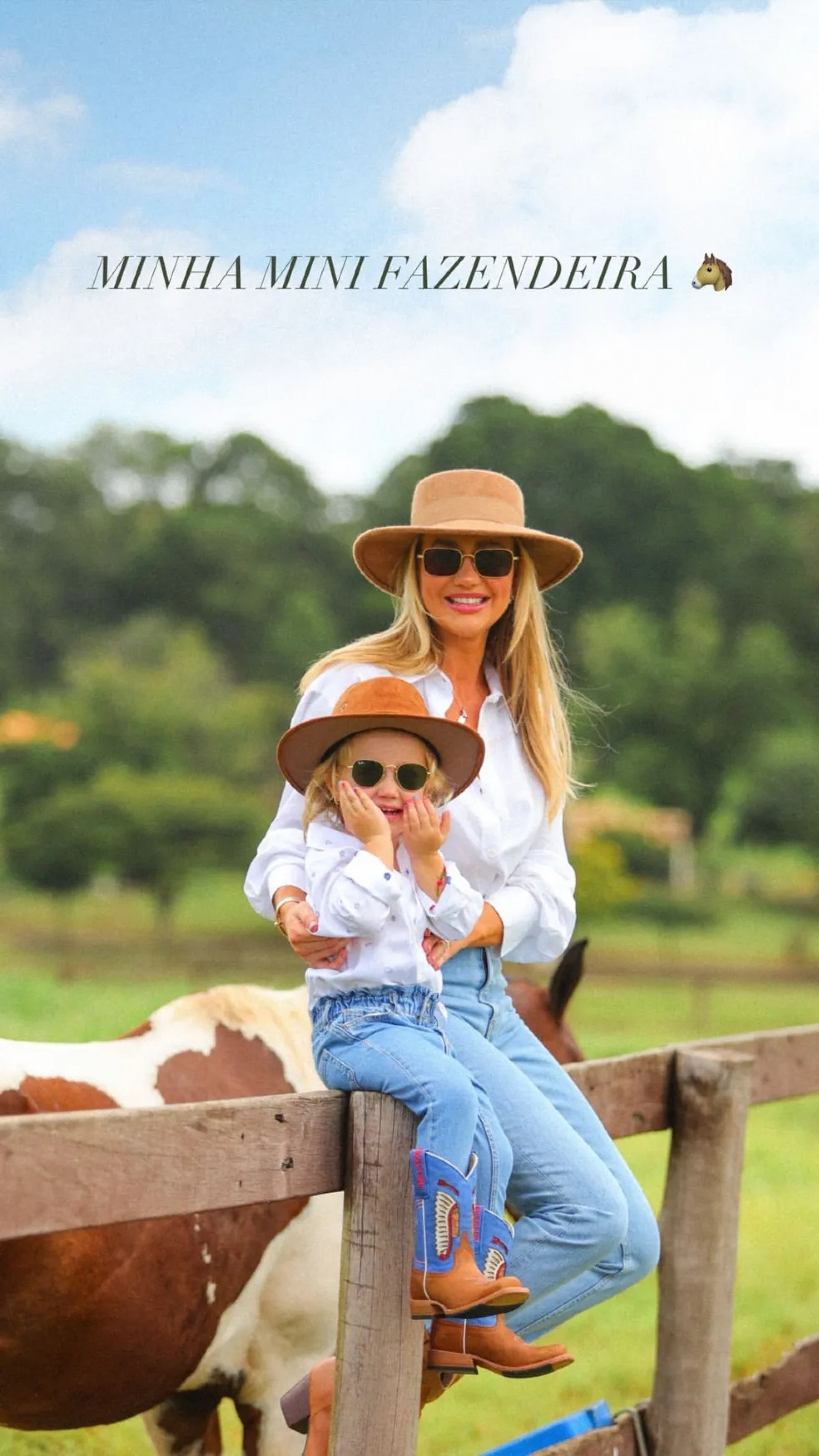 Ana Paula Siebert combina look com Vicky, sua filha com Roberto Justus - Reprodução / Instagram