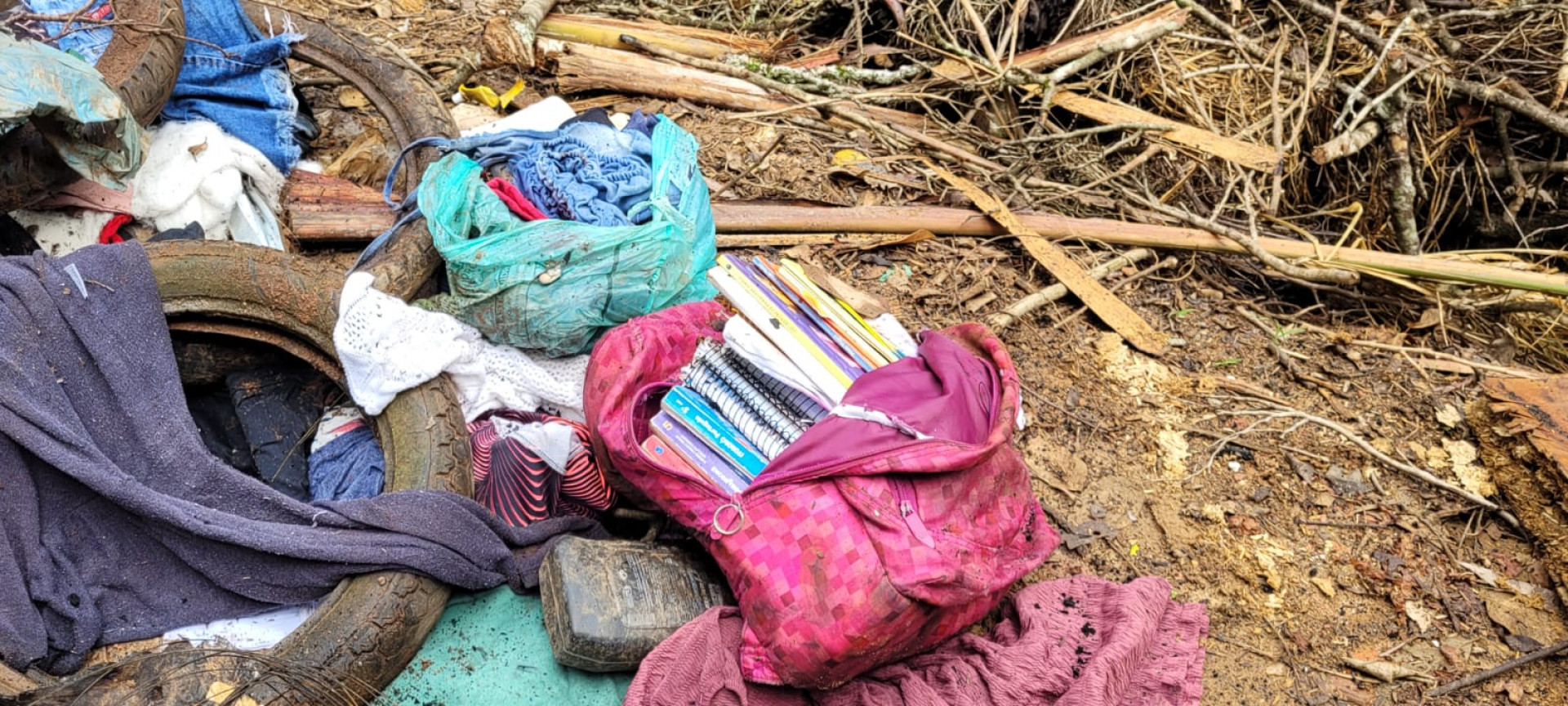 At&eacute; livros foram jogados no meio da mata - Andr&eacute;a Brito