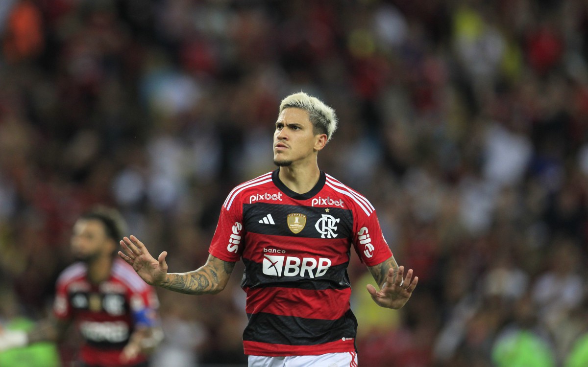 Pedro marcou um dos gols do Flamengo na vit&oacute;ria sobre o Vasco