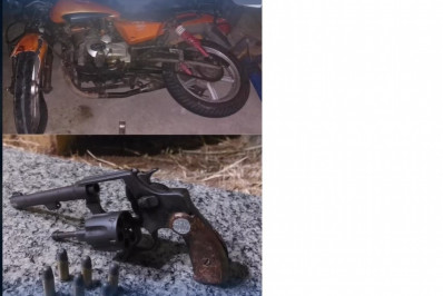 PM prende suspeito com motocicleta roubada e revólver em Nilópolis