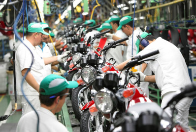 Produção de motos sobe 13,4% em fevereiro, aponta Abraciclo