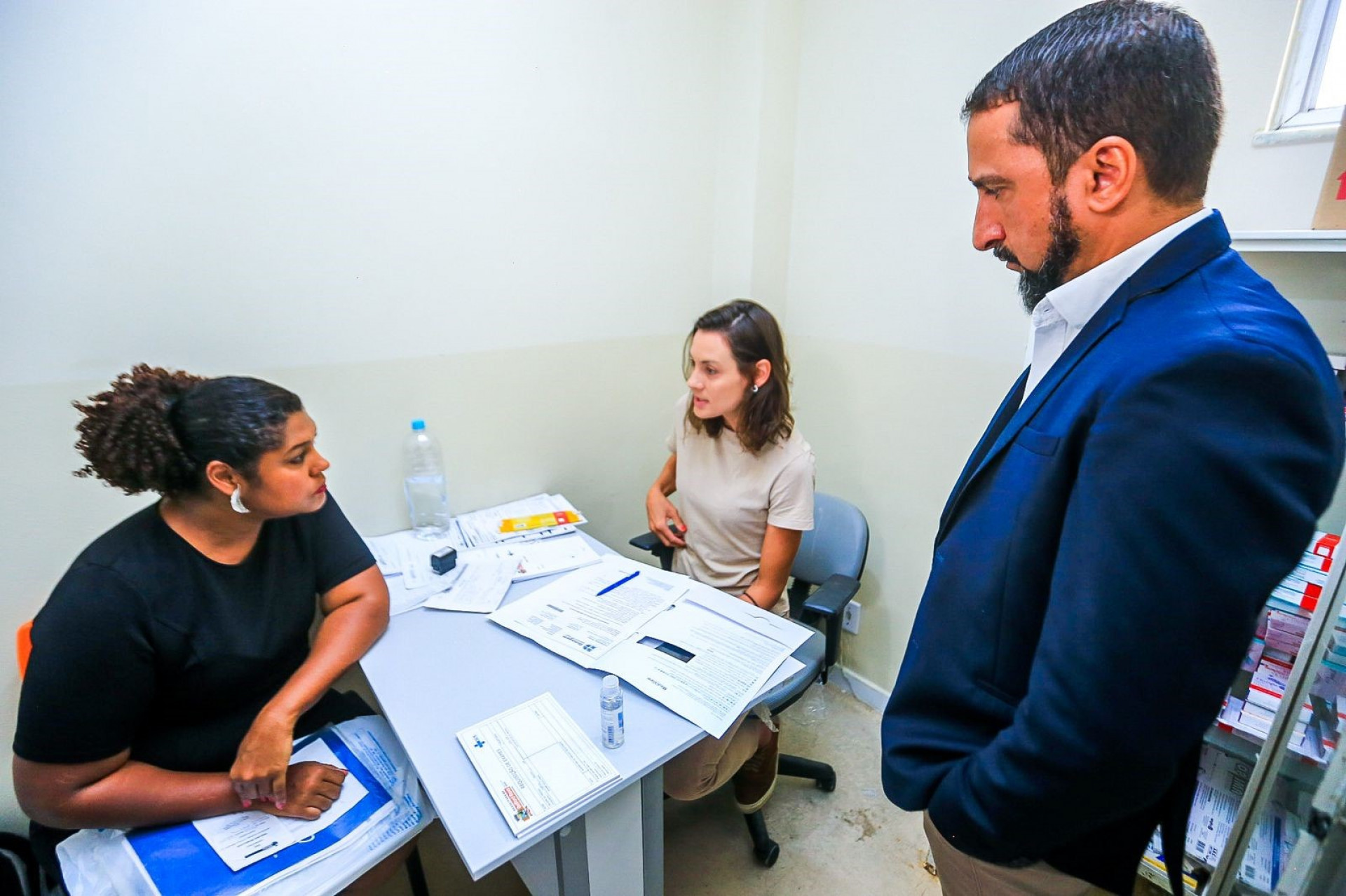 O secret&aacute;rio de Sa&uacute;de, Fl&aacute;vio Gon&ccedil;alves, acentuou que Belford Roxo est&aacute; dando exemplo no cuidado &agrave;s mulheres - Rafael Barreto / PMBR