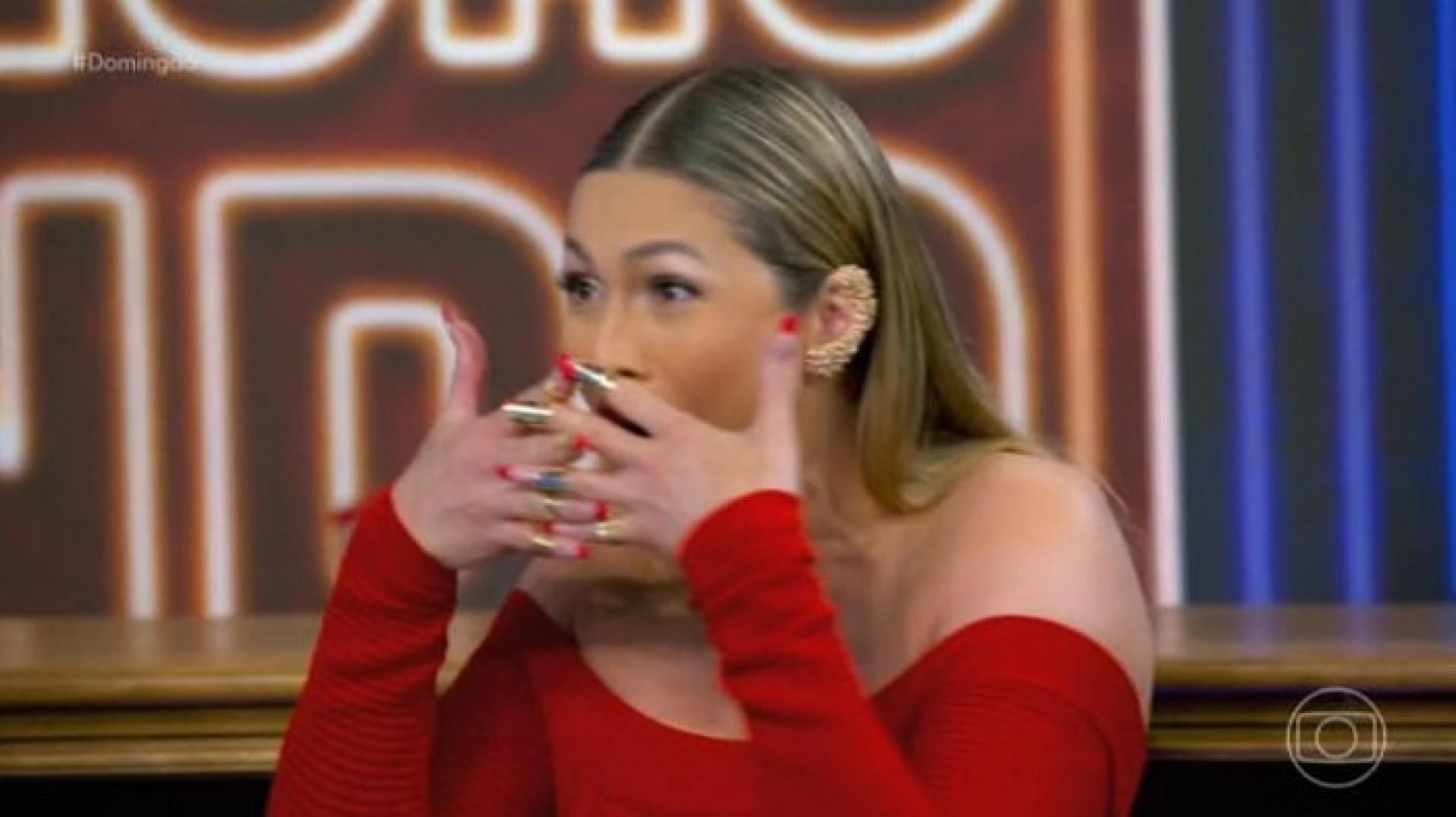 Lívia Andrade deixa Key Alves e João Gomes constrangidos ao relembrar que a jogadora de vôlei disse que já ficou com o cantor - Reprodução