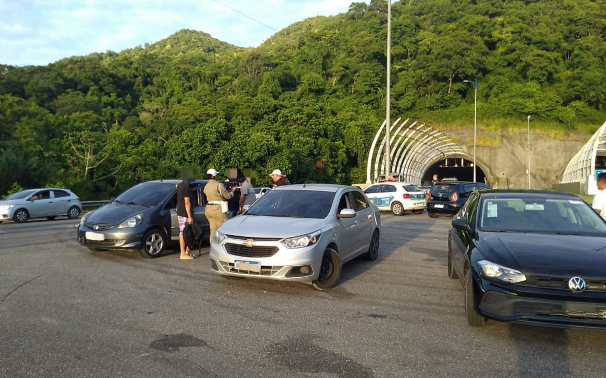 Operação acontece na saída do túnel da Grota Funda, sentido Zonal Sul - Divulgação / Seop