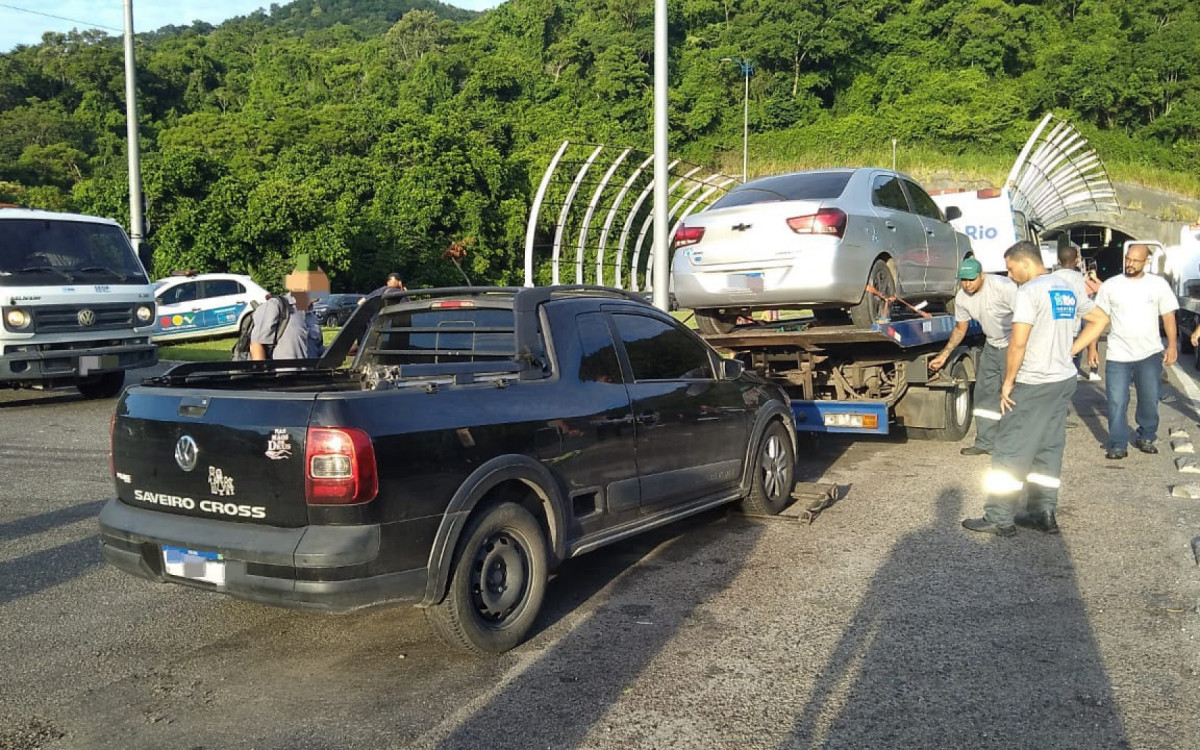 Operação acontece na saída do túnel da Grota Funda, sentido Zonal Sul - Divulgação / Seop