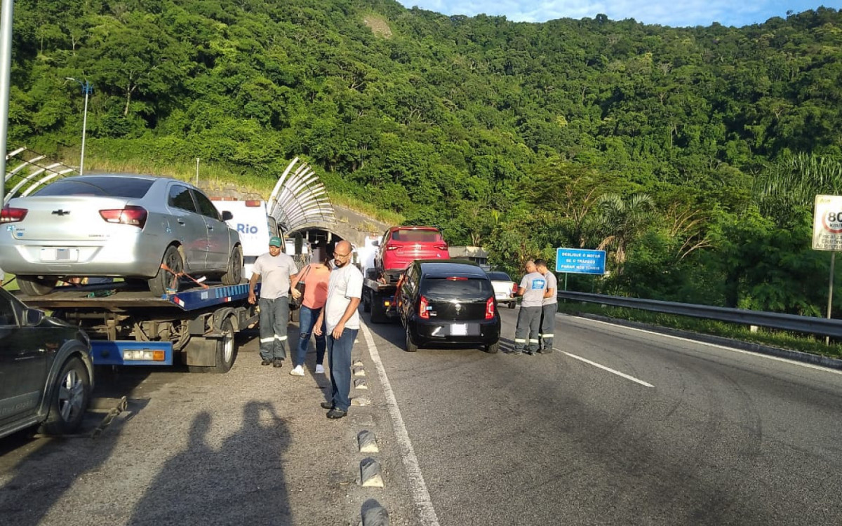 Operação acontece na saída do túnel da Grota Funda, sentido Zonal Sul - Divulgação / Seop