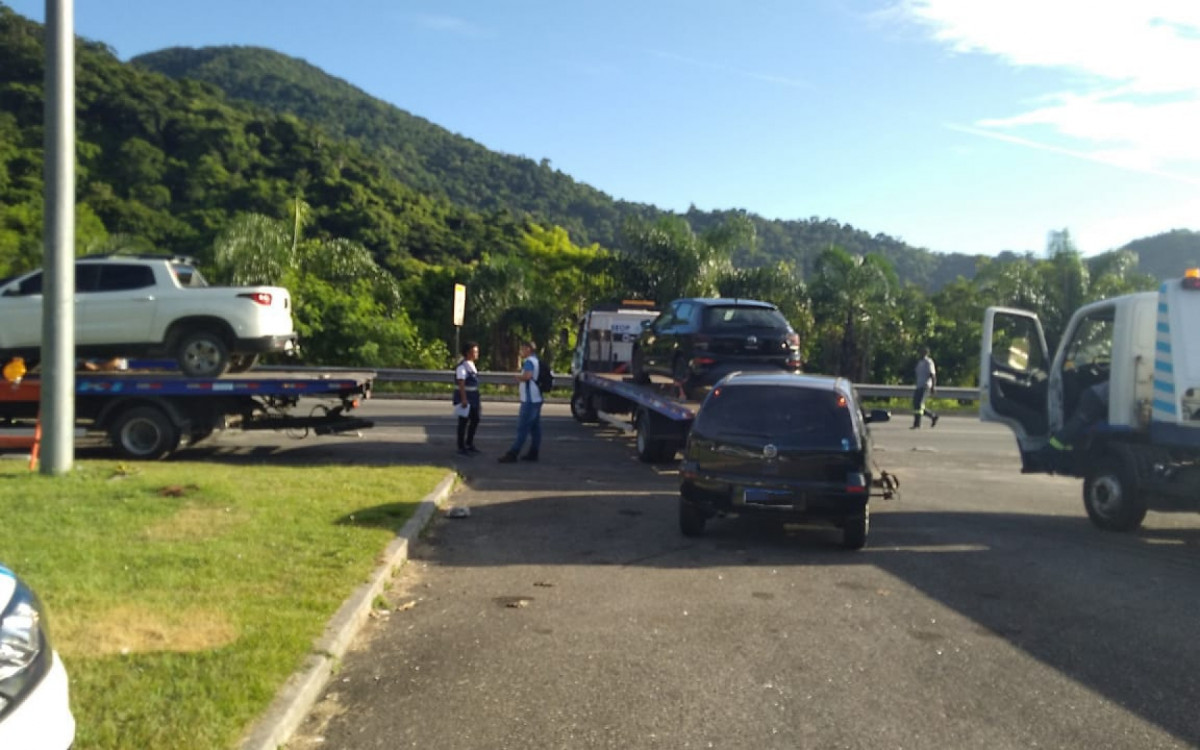 Operação acontece na saída do túnel da Grota Funda, sentido Zonal Sul - Divulgação / Seop