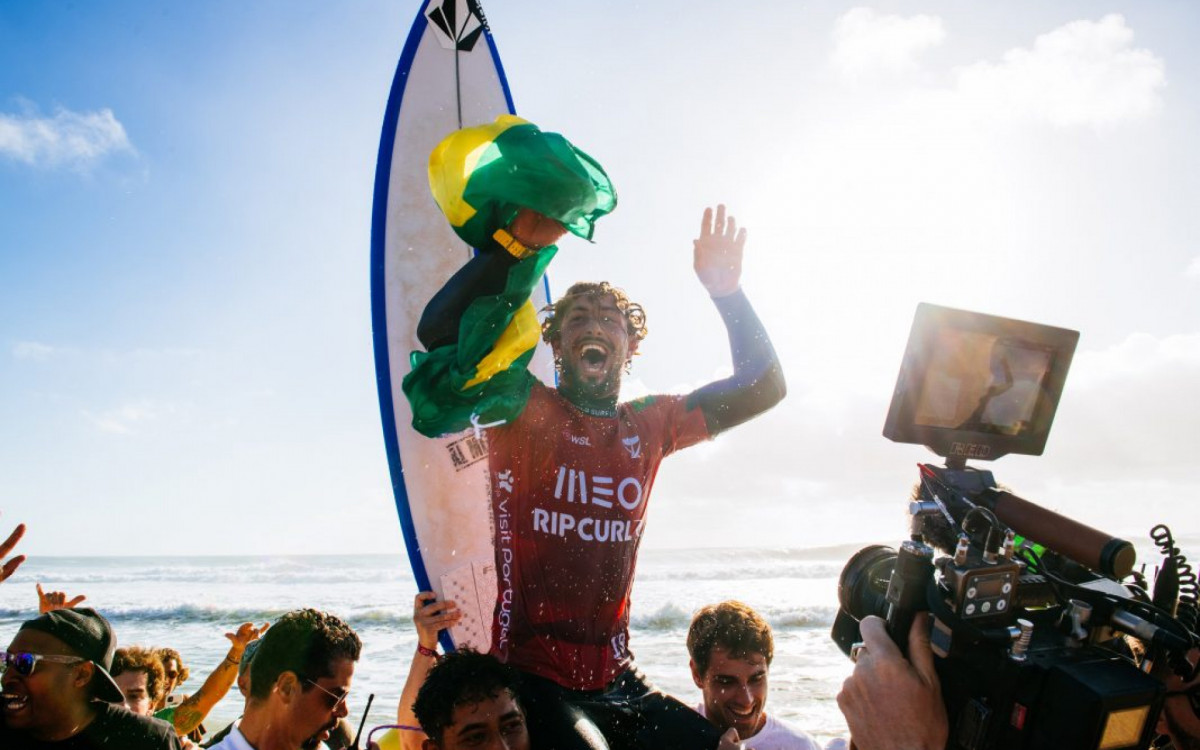 João "Chumbinho" Chianca conquistou o seu primeiro título no Circuito Mundial de Surfe