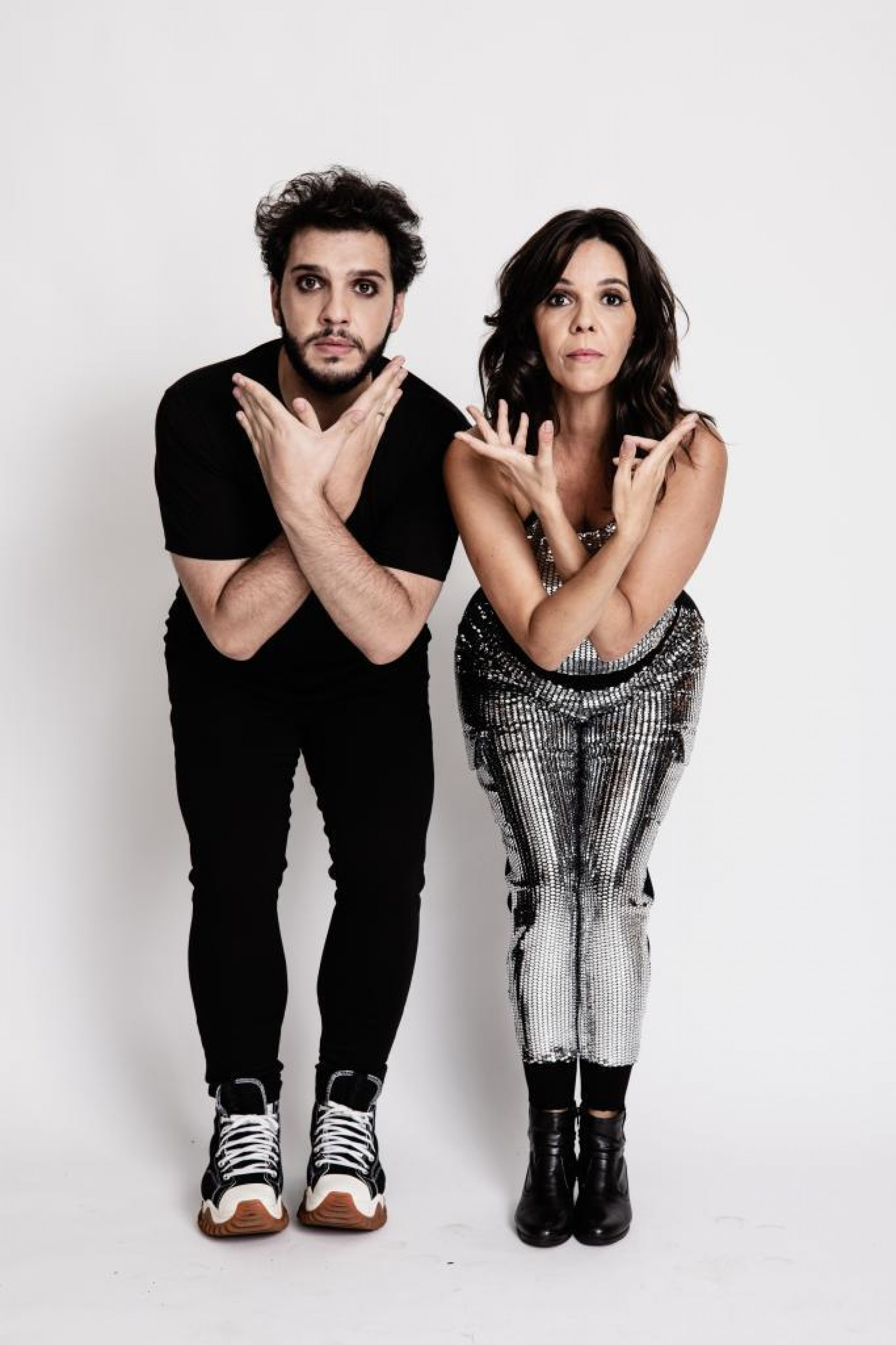 Ricardo Cubba e Flávia Reis se apresentam com o stand-up 'Deixa que eu Conto' - Divulgação/Jorge Bispo