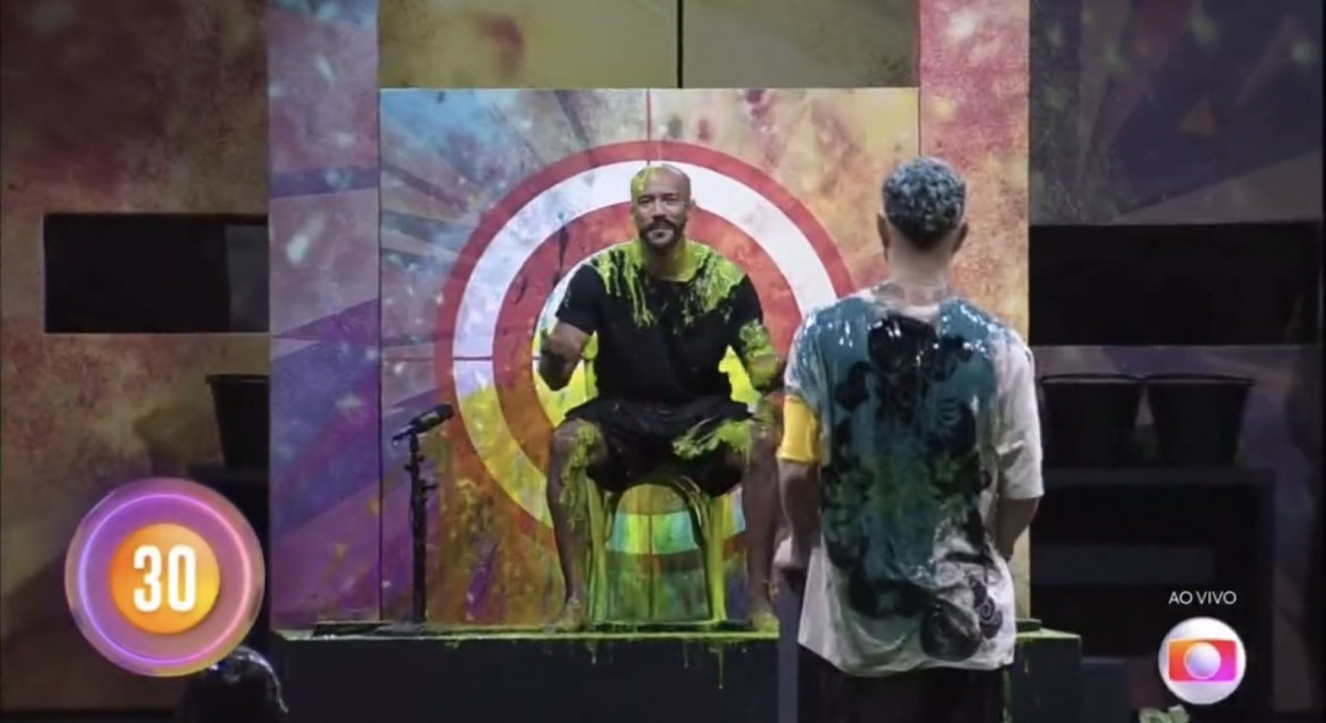 Jogo da discórdia desta segunda-feira contou com a dinâmica do balde - Reprodução