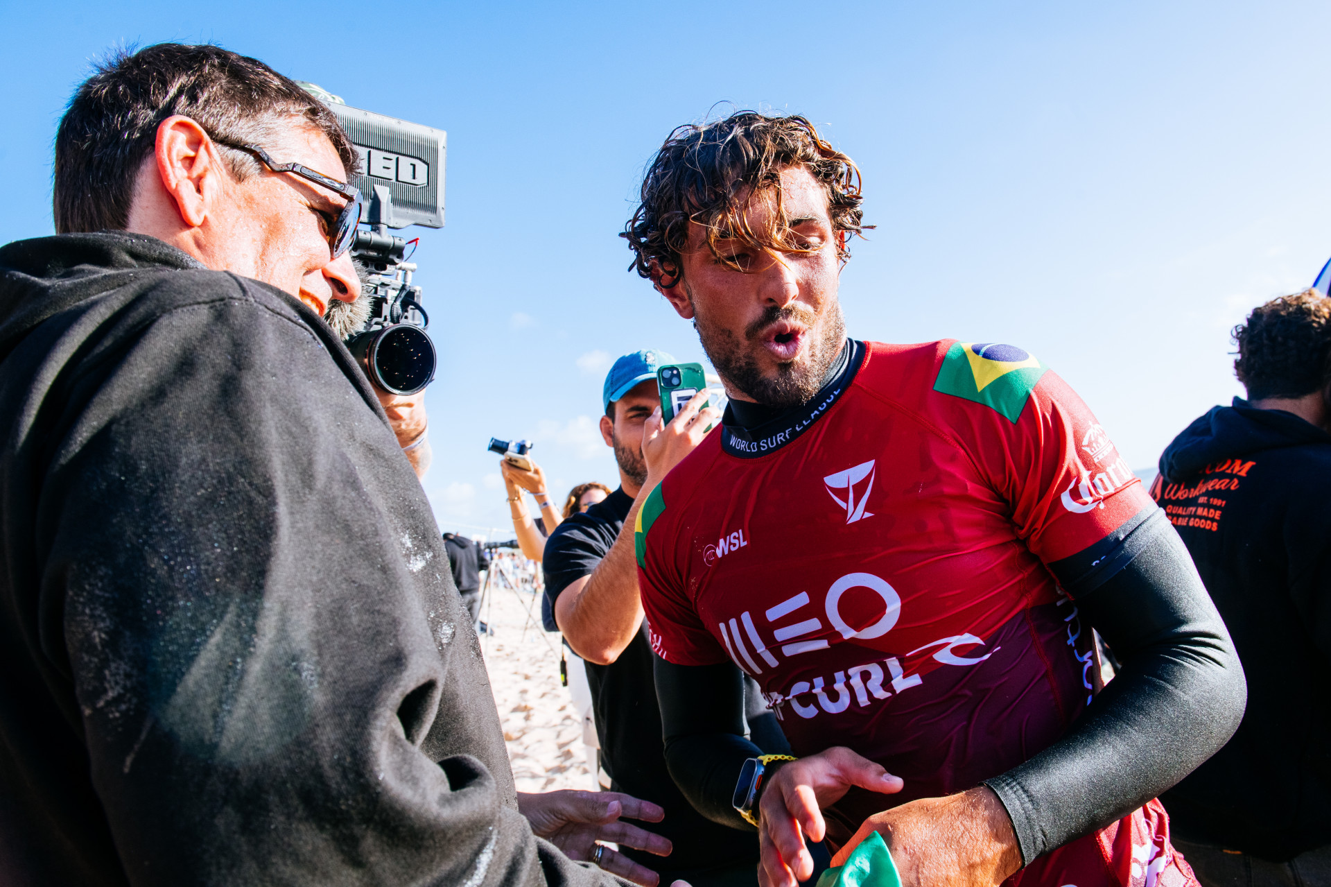 João Chianca conquistou o título da etapa de Peniche da WSL - Thiago Diz/WSL