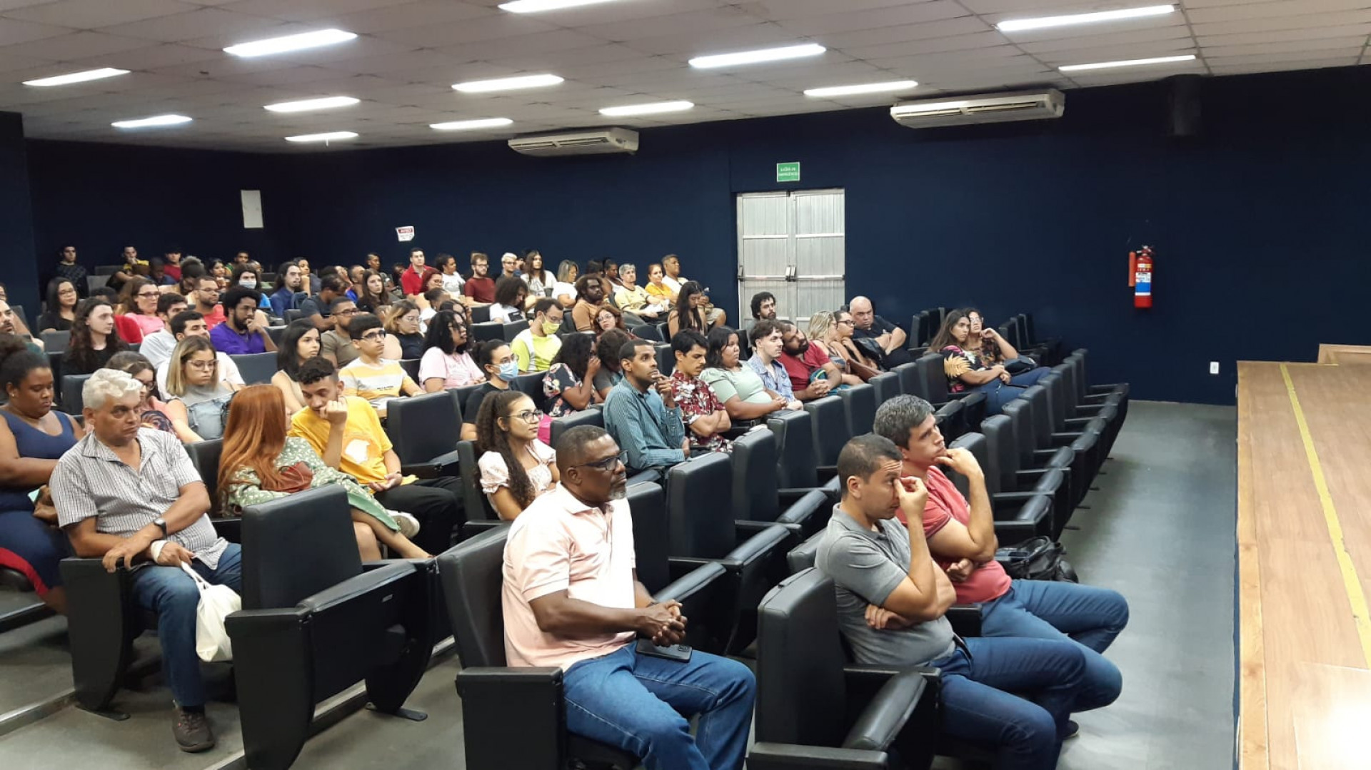 O audit&oacute;rio do Campus Nil&oacute;polis do IFRJ contou com a participa&ccedil;&atilde;o de cerca de 120 pessoas - Divulga&ccedil;&atilde;o / IFRJ Nil&oacute;polis