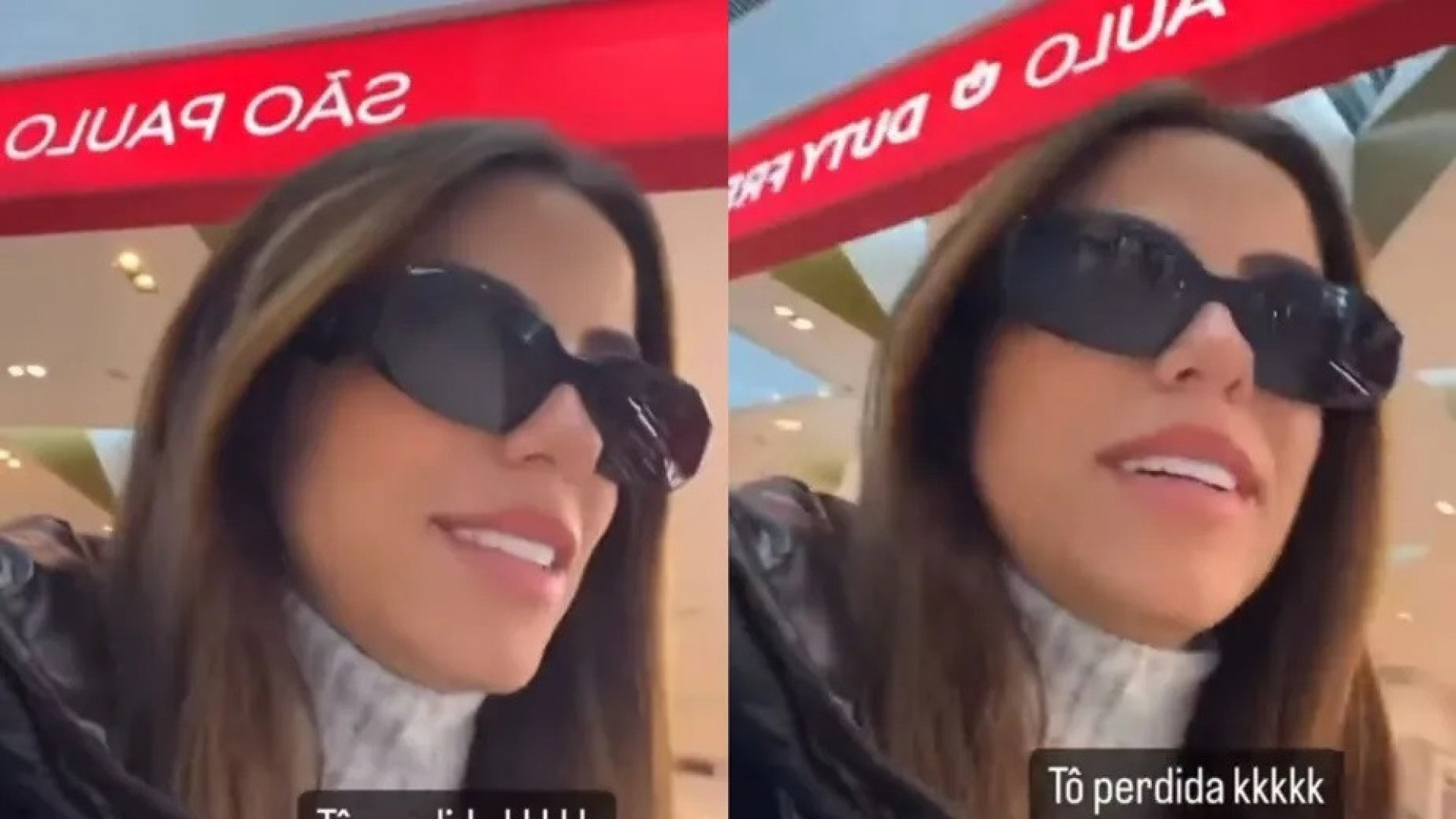 Key Alves no aeroporto - Reprodução Internet