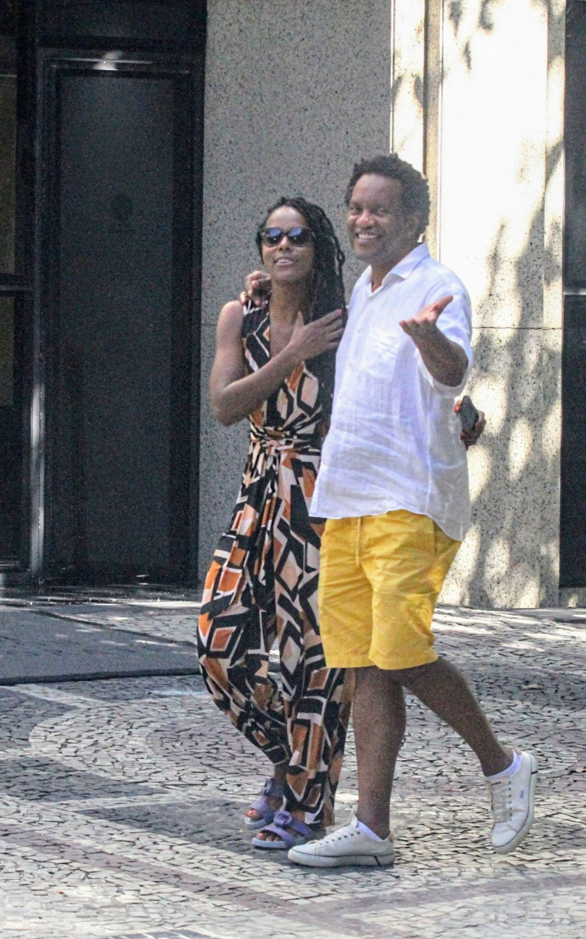 Maju Coutinho com o marido 