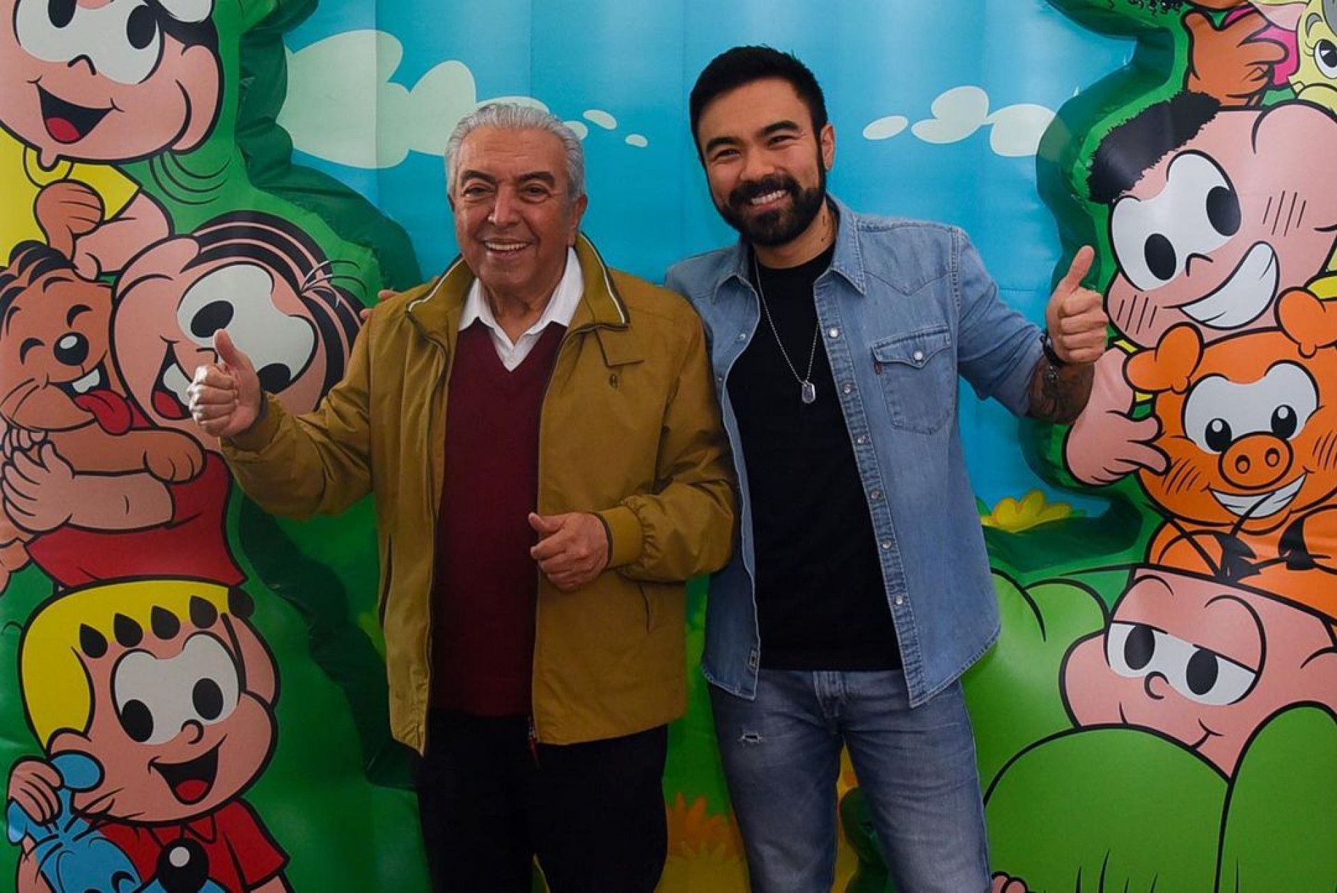 Maurício de Sousa e o filho, Mauro Sousa - Reprodução Internet