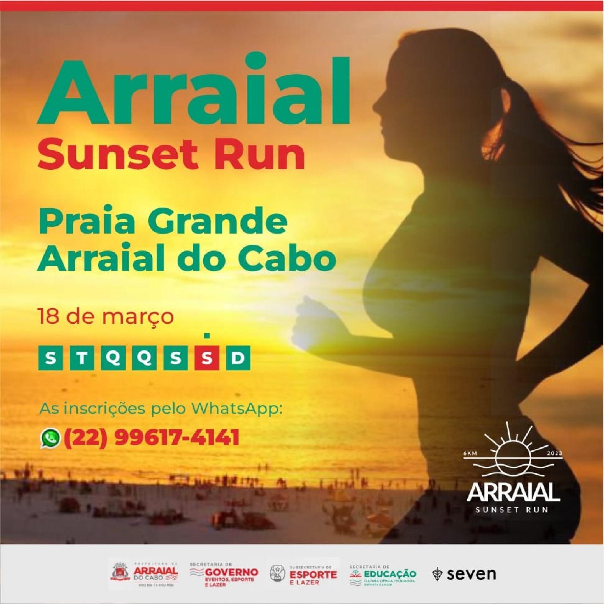 Às 9h, atletas da cidade participam do 1º Arraial Fest Futevôlei promovido pela Subsecretaria de Esportes.